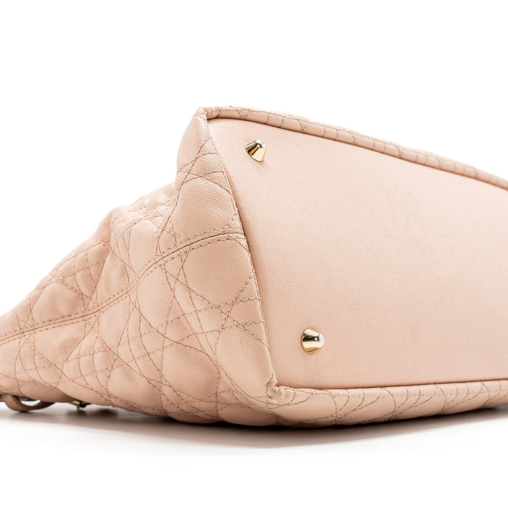 DIOR SMALL SHOPPING TOTE BAG LIGHT PINK GHW