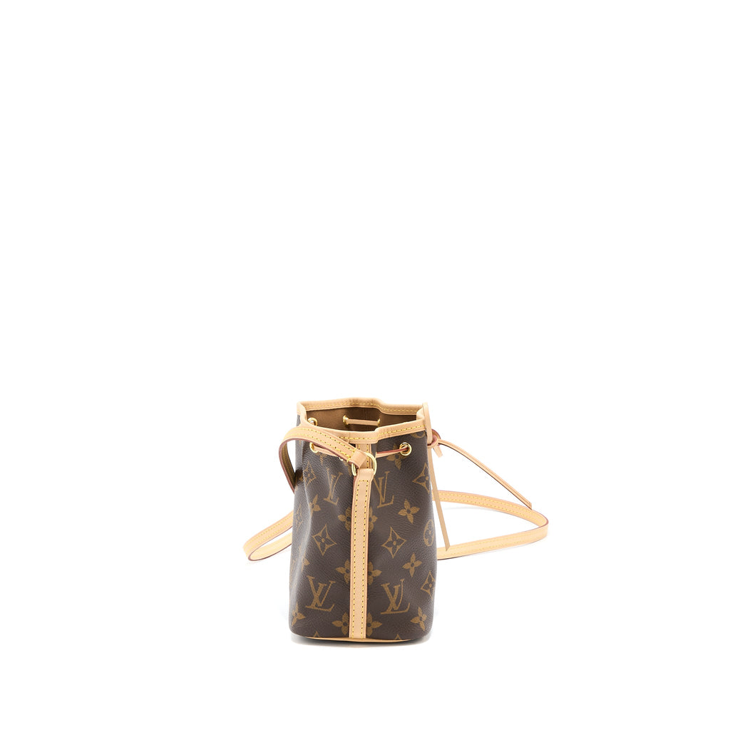 LOUIS VUITTON NANO NOE MONOGRAM CANVAS GHW