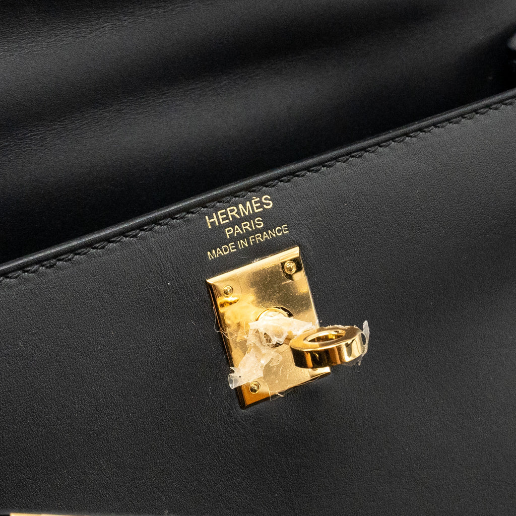 HERMES KELLY 25 SOMBRERO BLACK GHW