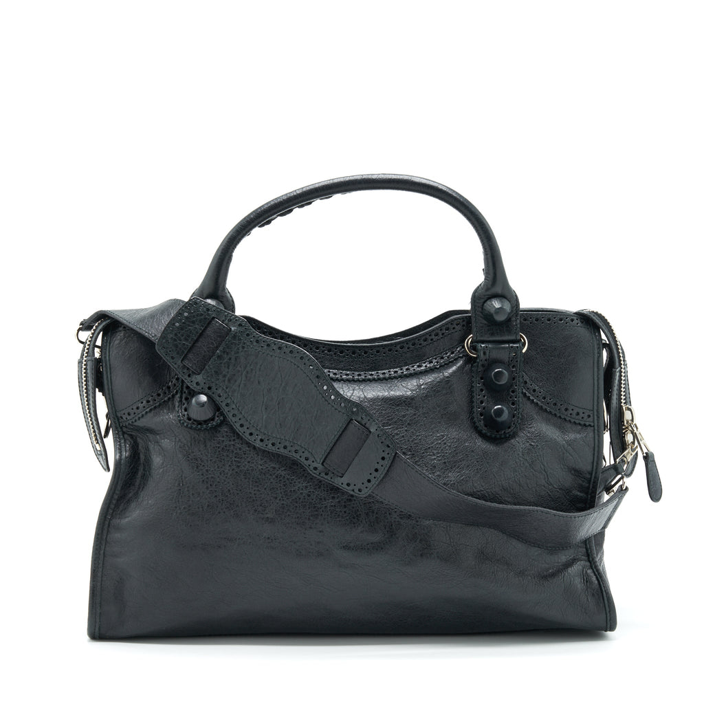 BALENCIAGA GIANT CITY BAG BLACK SHW
