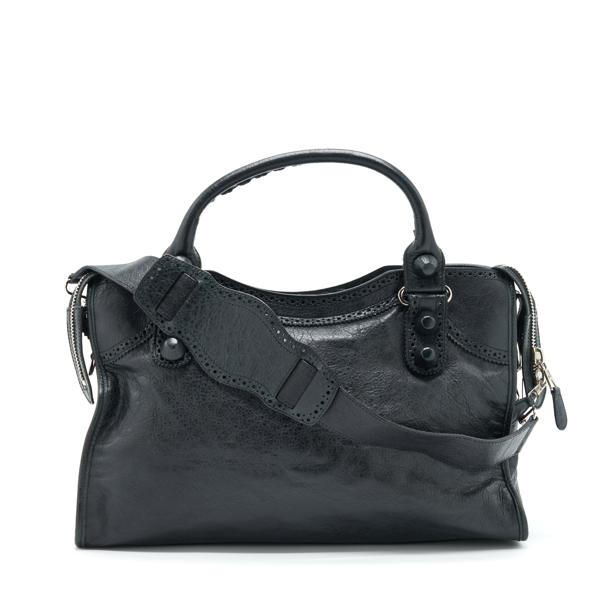 BALENCIAGA GIANT CITY BAG BLACK SHW