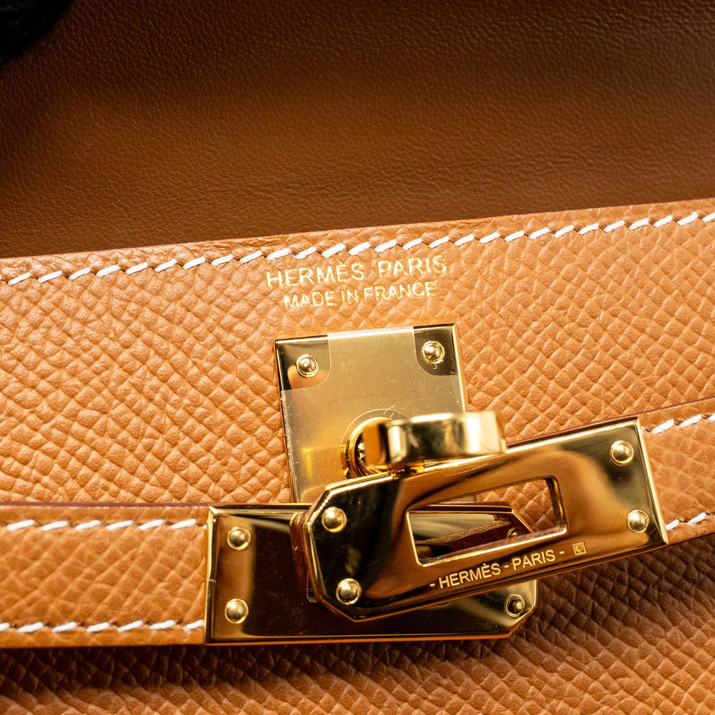 HERMES MINI KELLY II EPSOM GOLD GHW