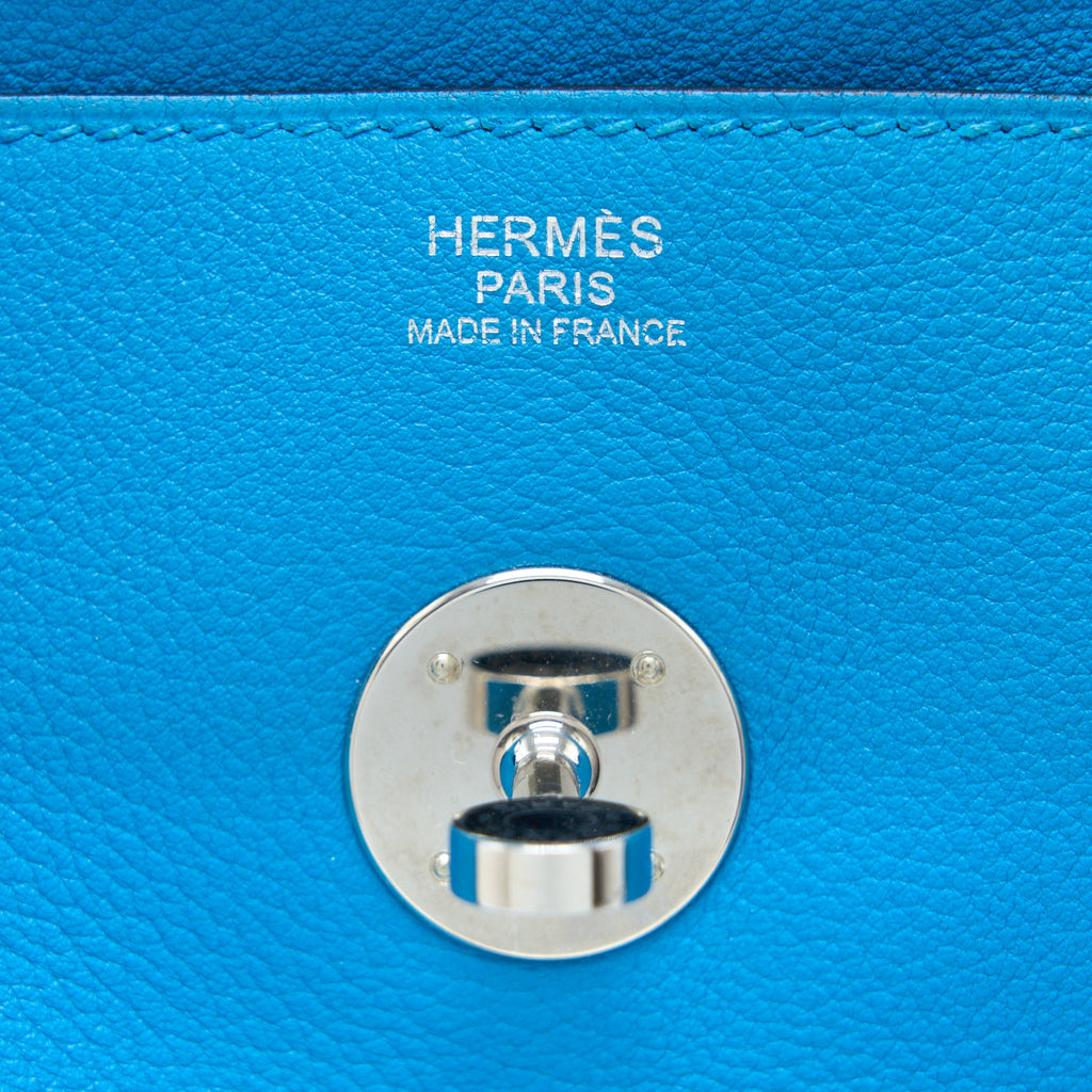 HERMES LINDY 30 EVERCOLOR B3 BLEU ZANZIBAR SHW
