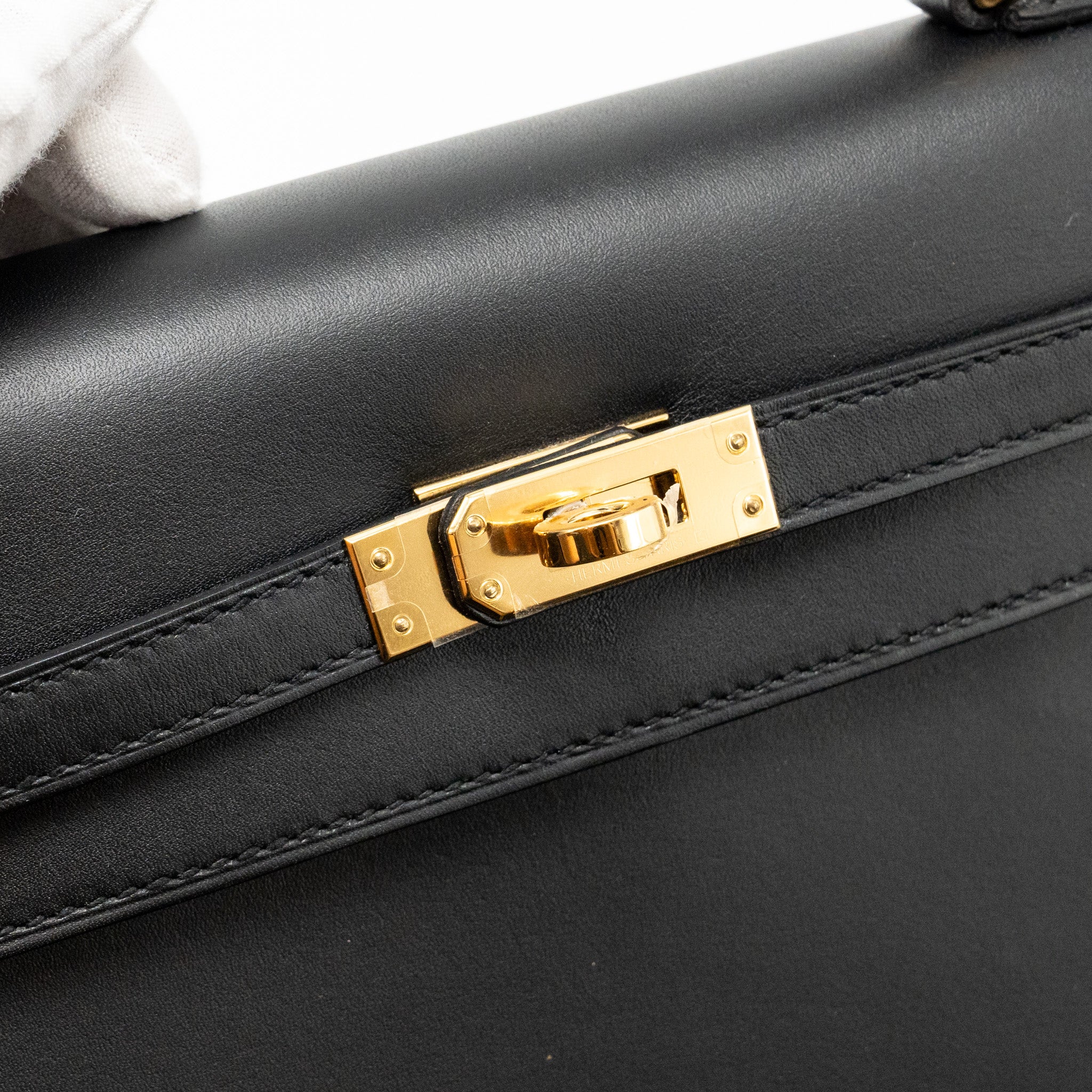HERMES KELLY 25 SOMBRERO BLACK GHW
