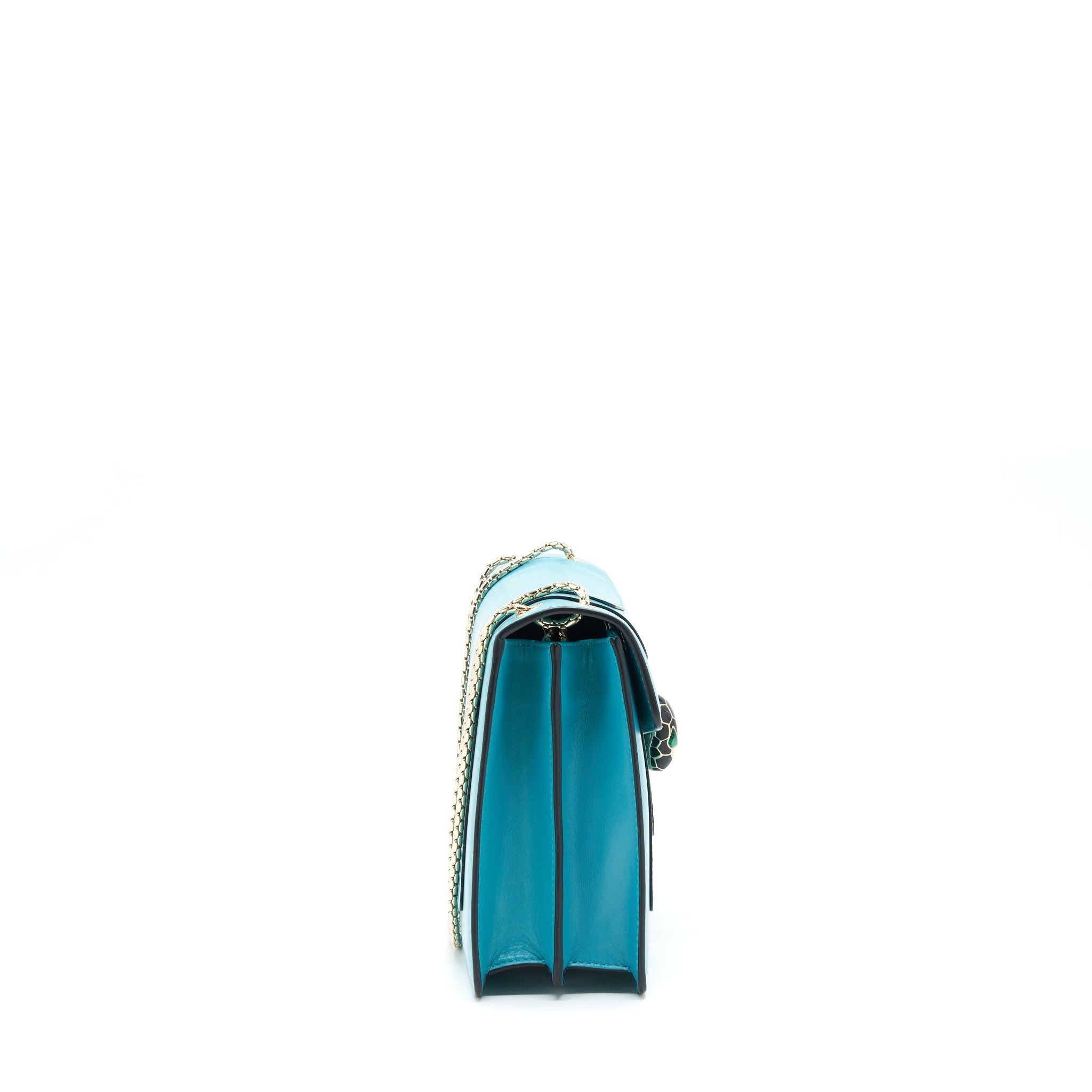 BVLGARI SERPENTI FOREVER SHOULDER BAG CALFSKIN BLUE SHW