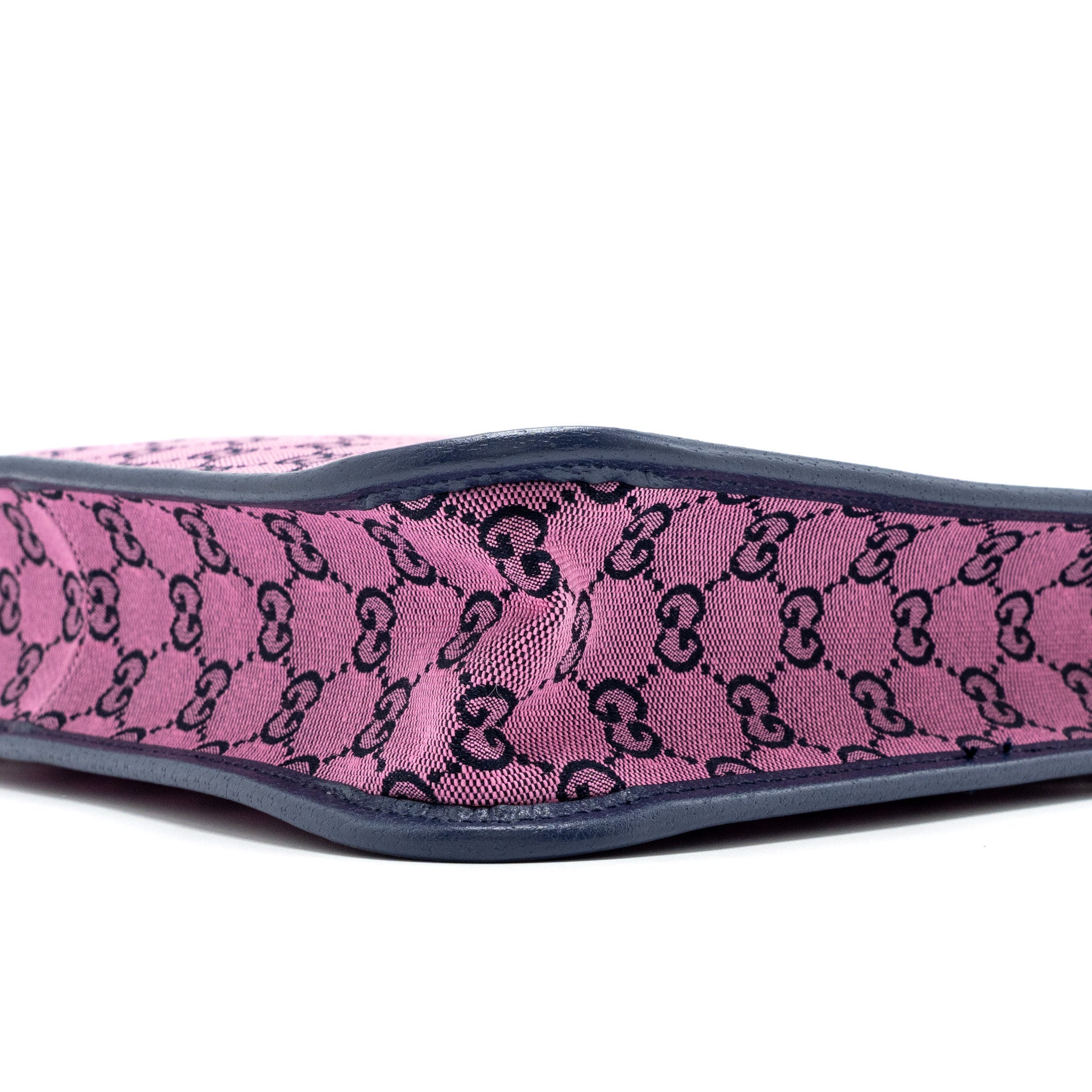 GUCCI KIDS TOTE BAG CANVAS / LEATHER PINK / DARK BLUE