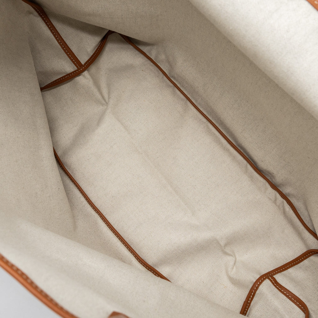 GOYARD SAINT LOUIS GM TOTE BAG CANVAS/ LEATHER BLACK/ TAN SHW