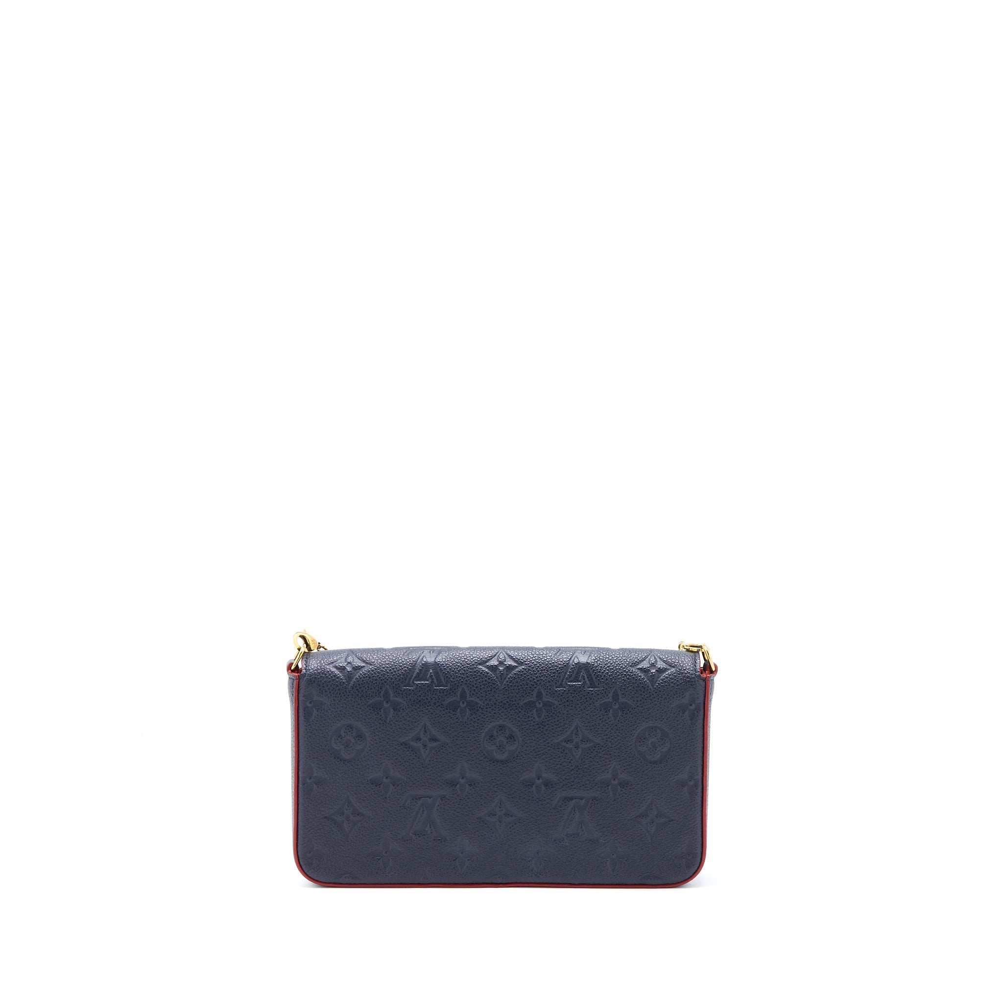 LOUIS VUITTON FELICIE POCHETTE MONOGRAM EMPREINTE NAVY GHW