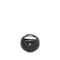 CHANEL 23C ROUND CLUTCH LAMBSKIN BLACK LGHW (MICROCHIP)