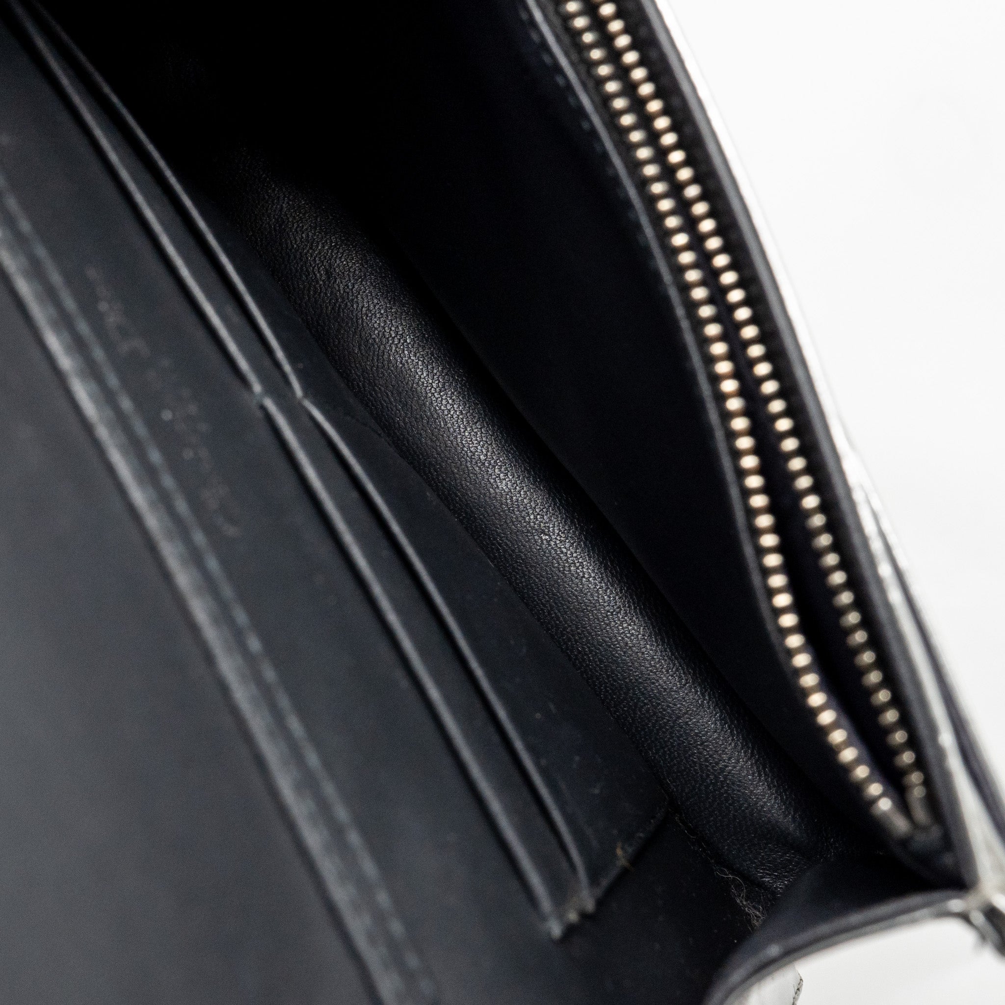 DIOR DIORAMA WALLET ON CHAIN CALFSKIN SILVER SHW