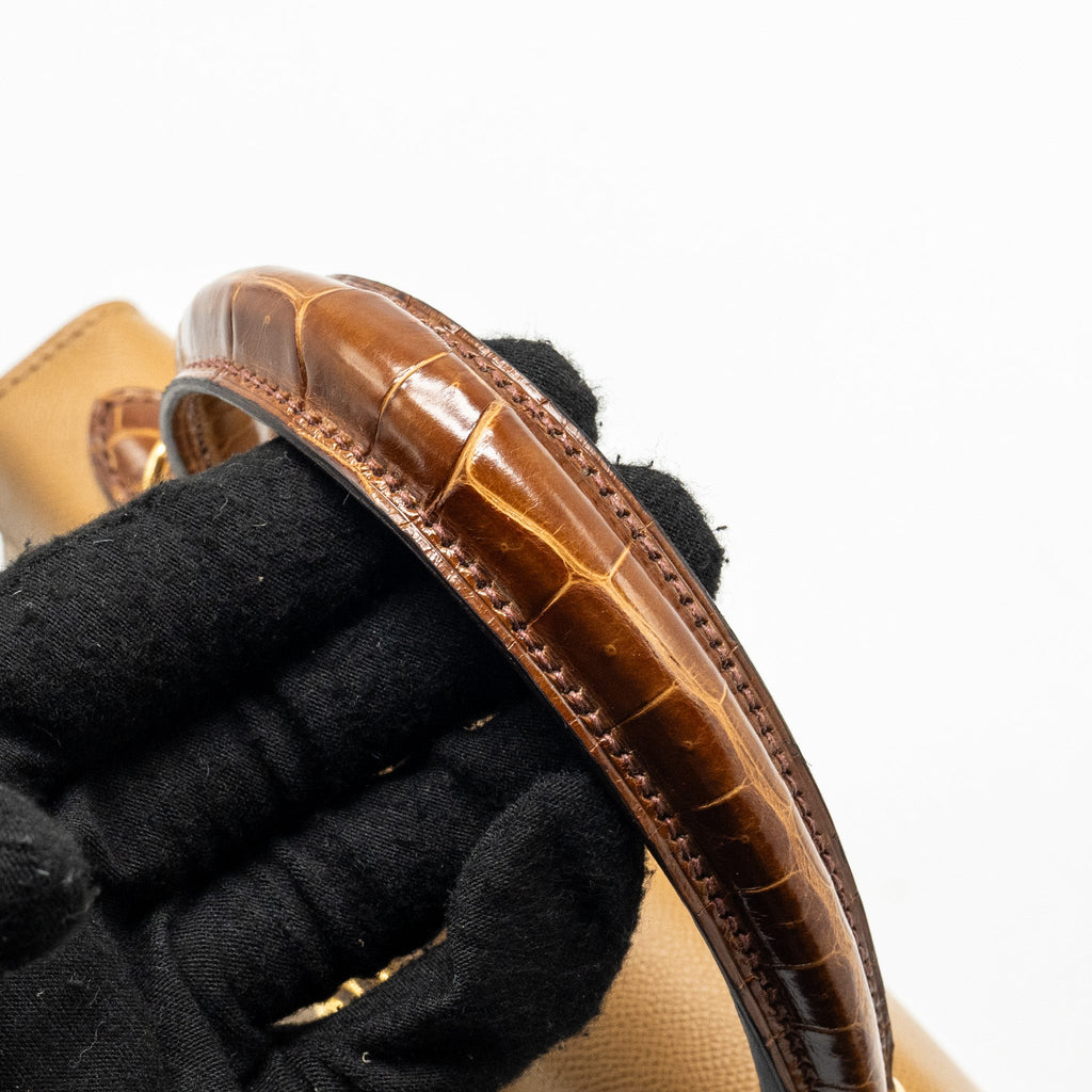 HERMES TOUCH KELLY 25 MADAME/ CROCODILE NILOTICUS CHAI/MIEL GHW