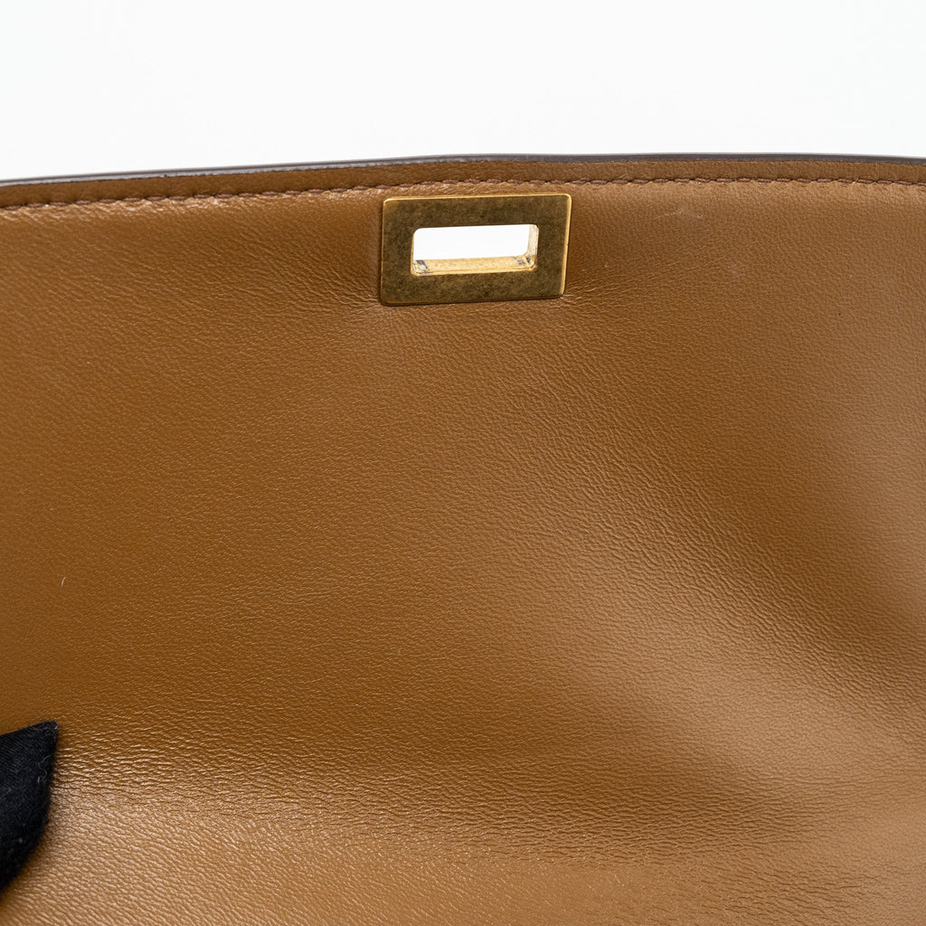 CELINE MEDIUM BOX CALFSKIN CAMEL GHW
