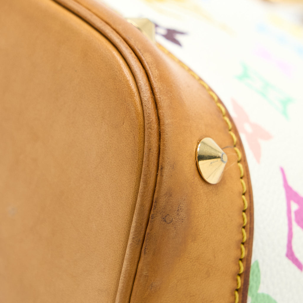 LOUIS VUITTON ALMA BAG MONOGRAM CANVAS WHITE/MULTICOLOURED GHW