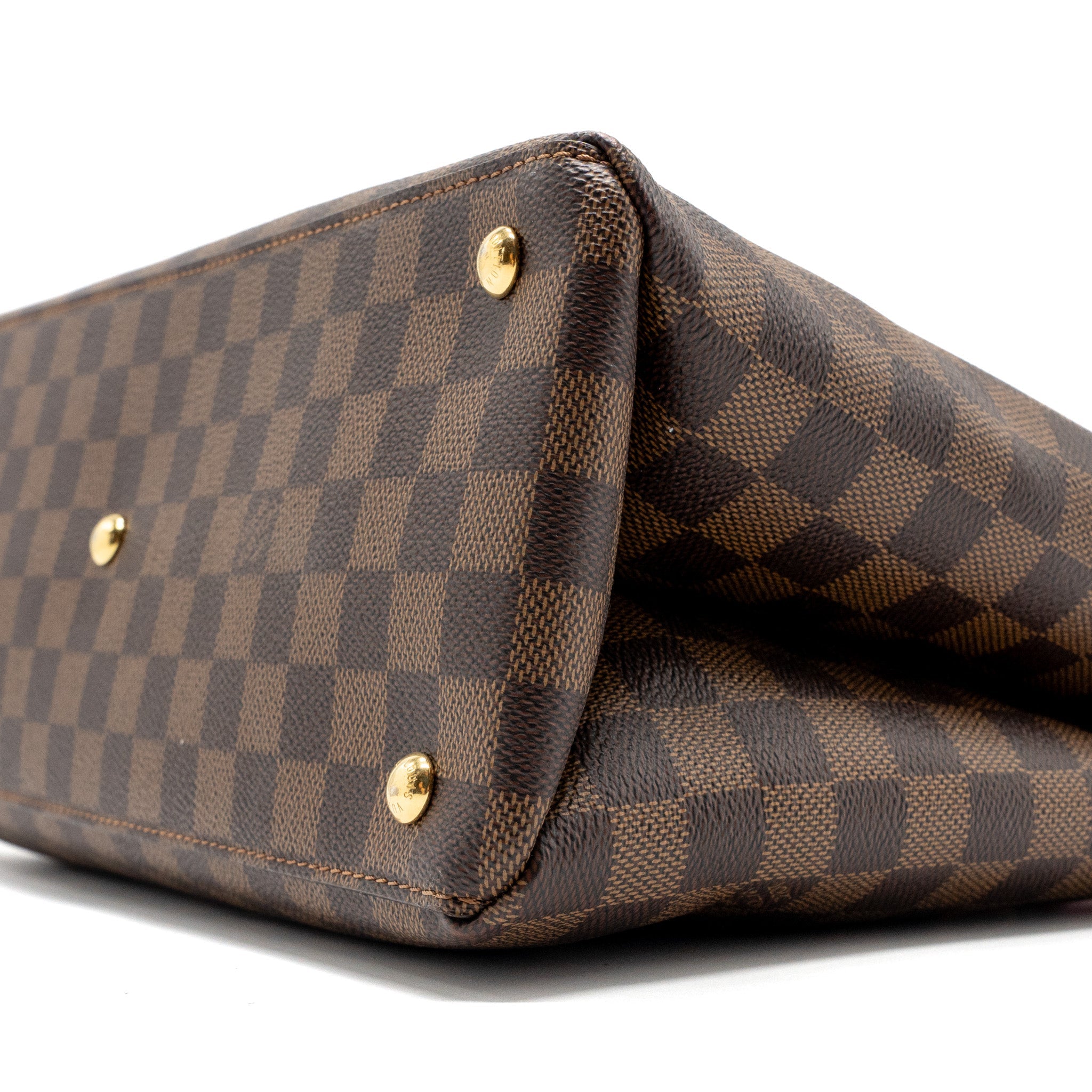 LOUIS VUITTON TOP HANDLE CROSSBODY BAG DAMIER EBENE GHW