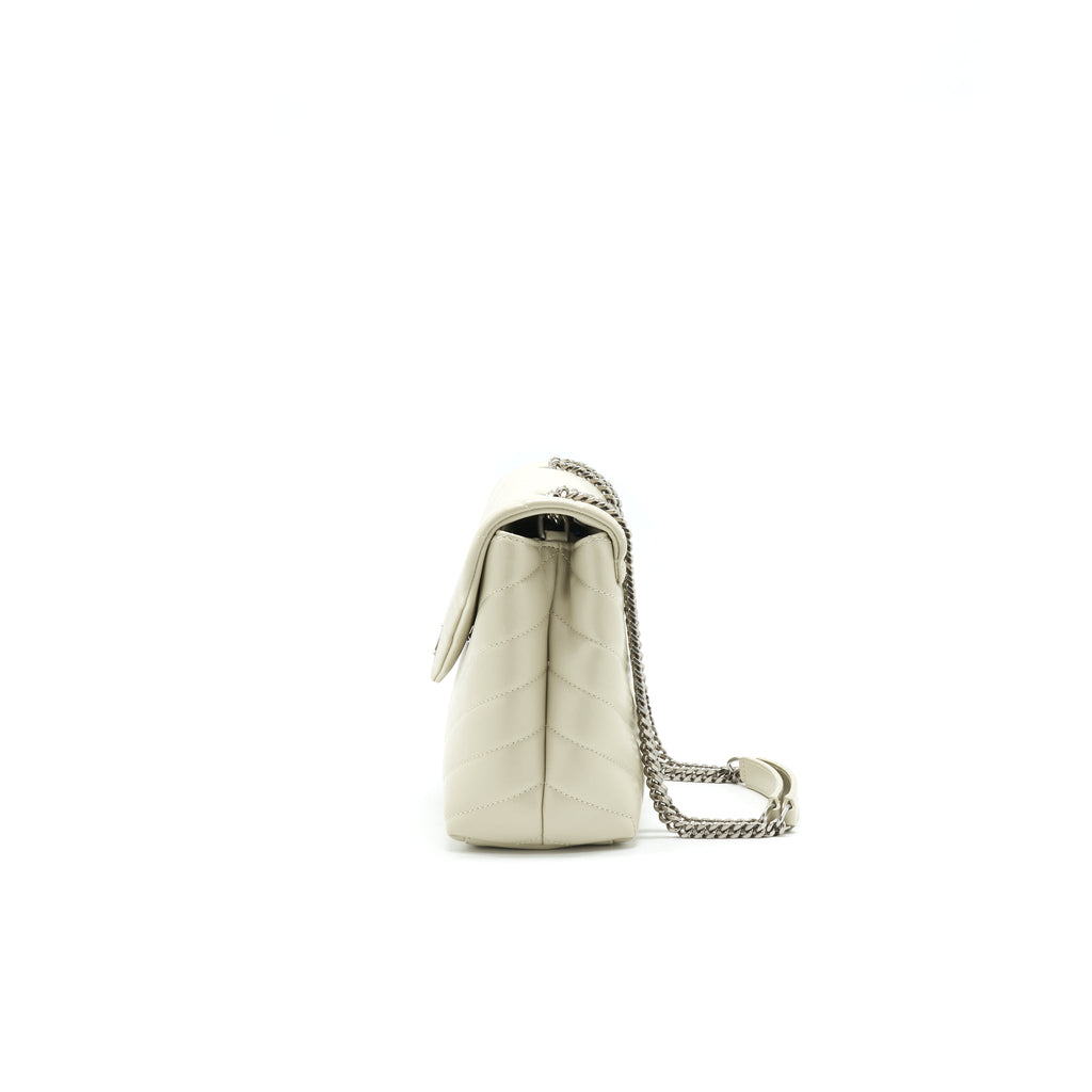 SAINT LAUTENT SMALL LOU LOU BAG BEIGE
