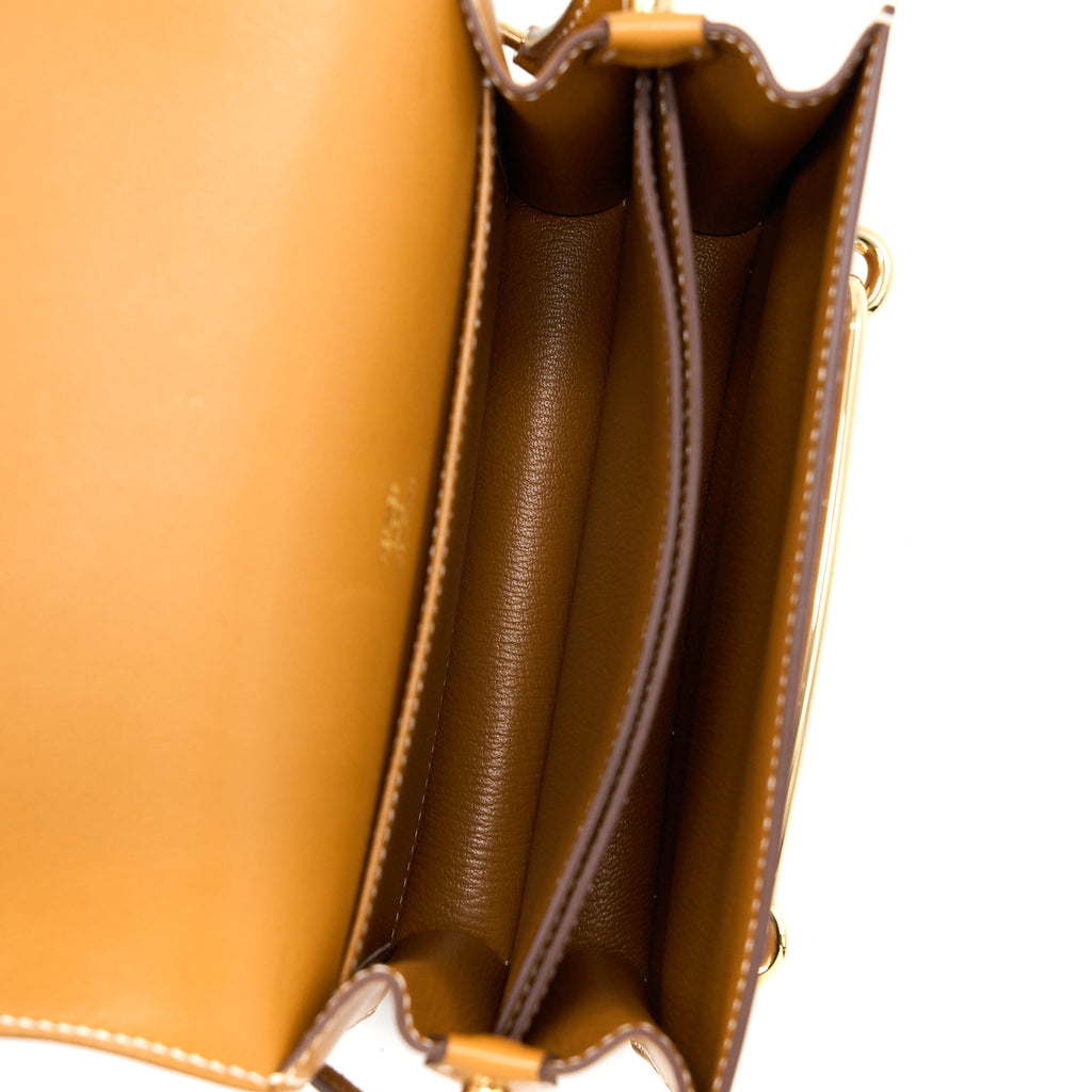 HERMES MINI ROULIS VEAU BUTLER GOLD GHW