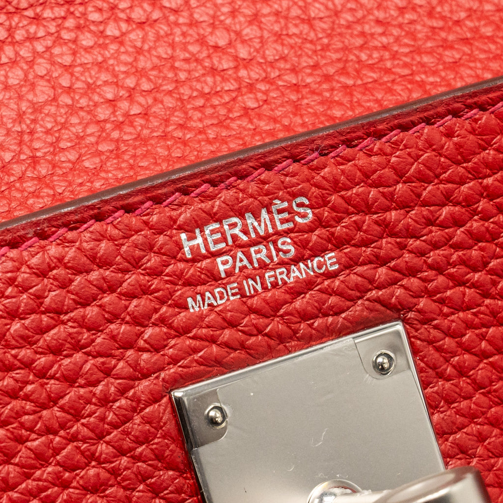 HERMES KELLY 32 CLEMENCE RED SHW
