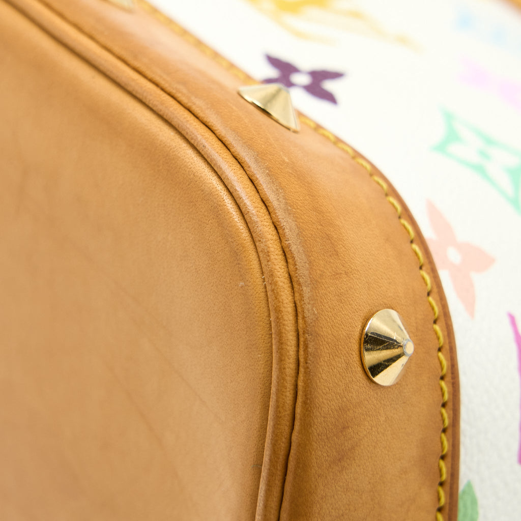 LOUIS VUITTON ALMA BAG MONOGRAM CANVAS WHITE/MULTICOLOURED GHW