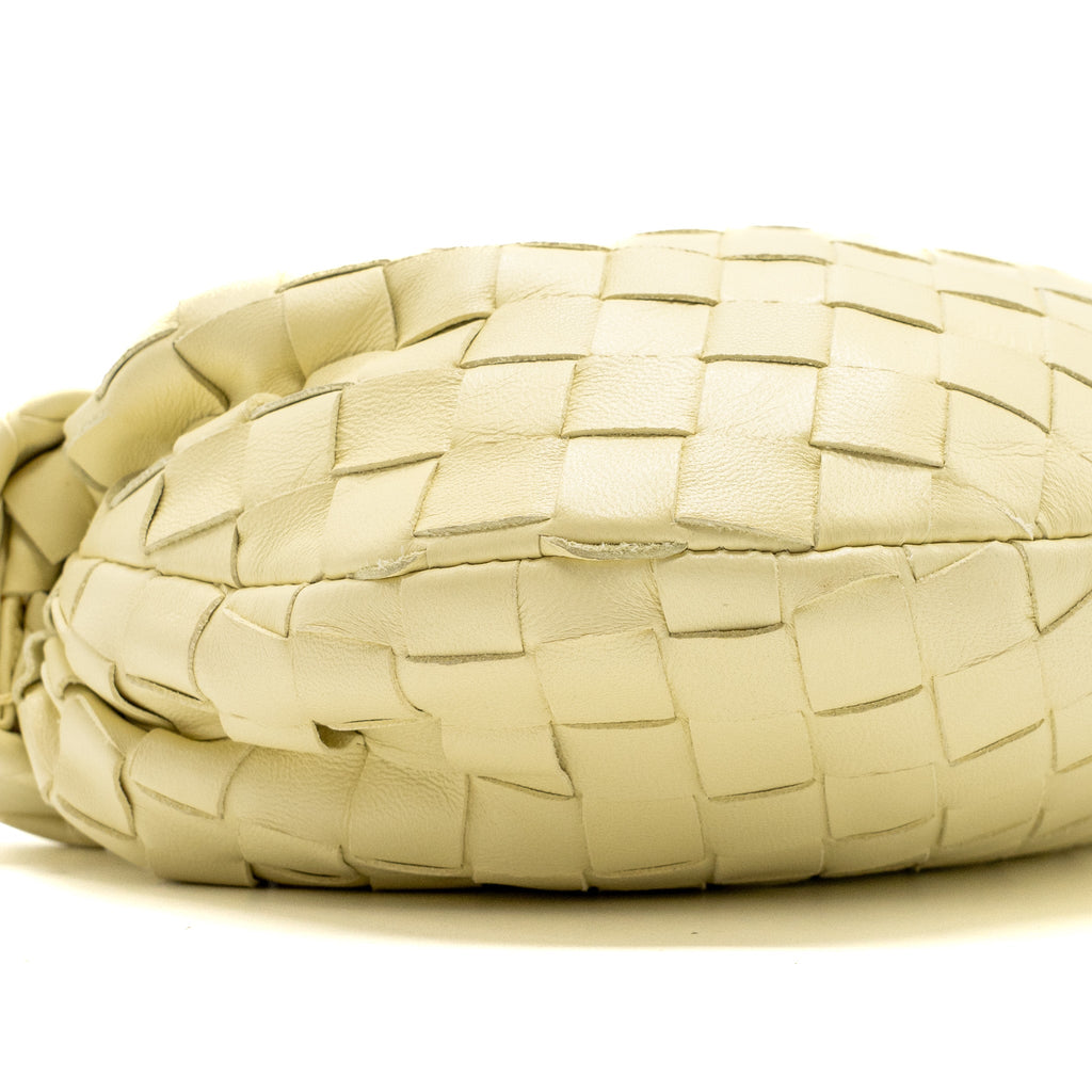 BOTTEGA VENETA MINI JODIE LEATHER LIGHT YELLOW SHW