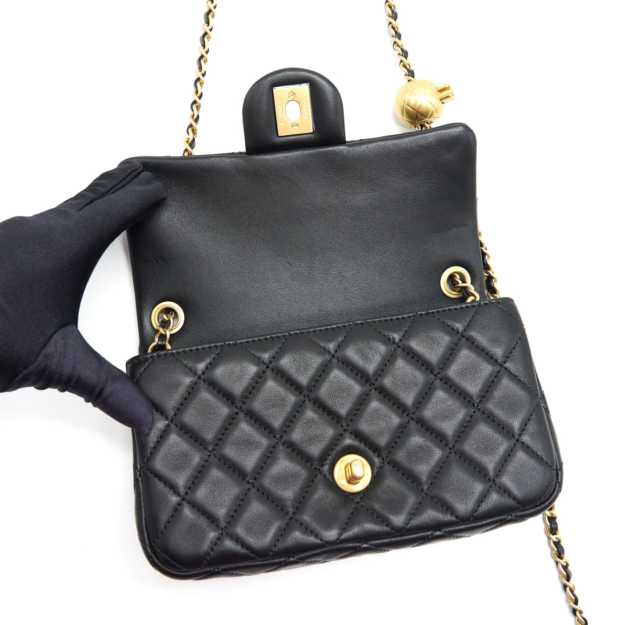 CHANEL PEARL CRUSH RECTANGULAR MINI FLAP BAG