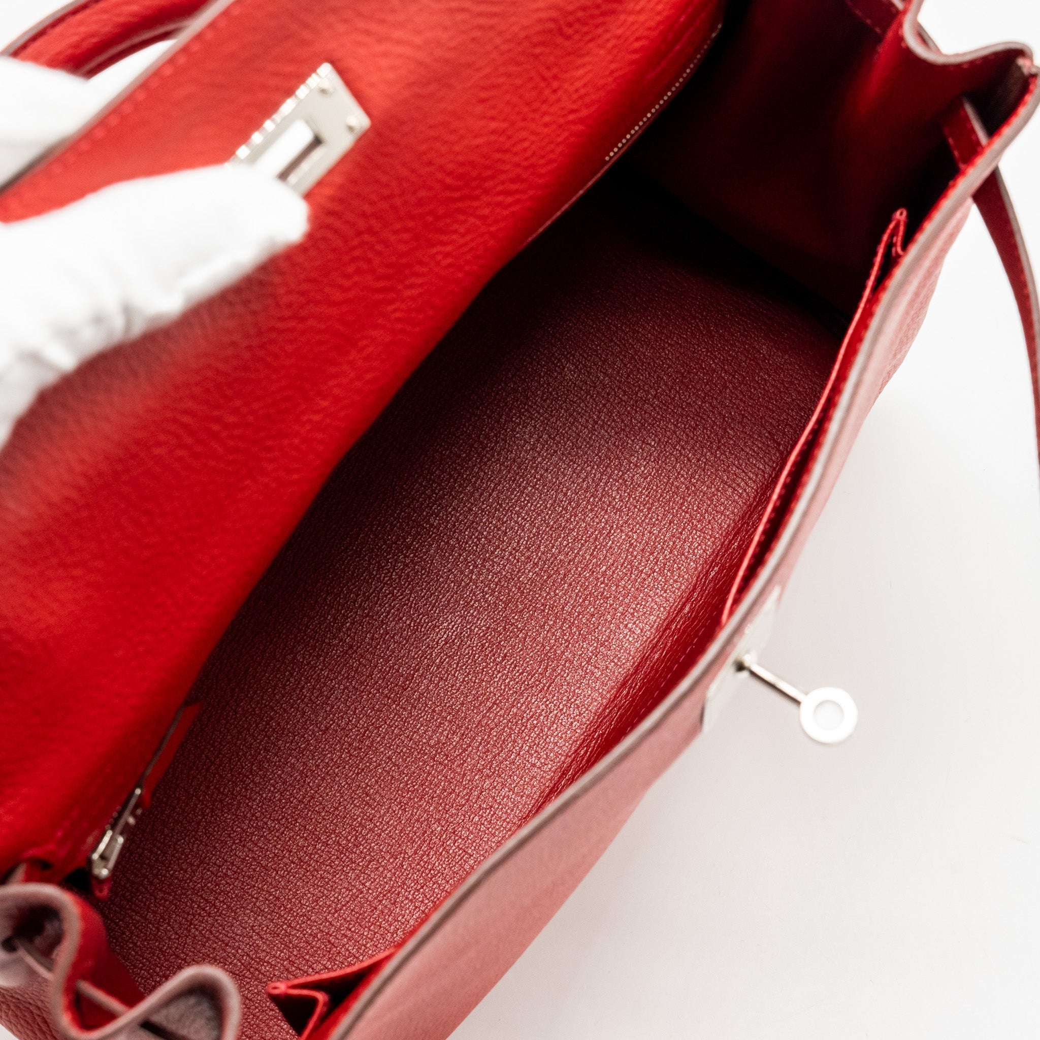 HERMES KELLY 32 CLEMENCE RED SHW