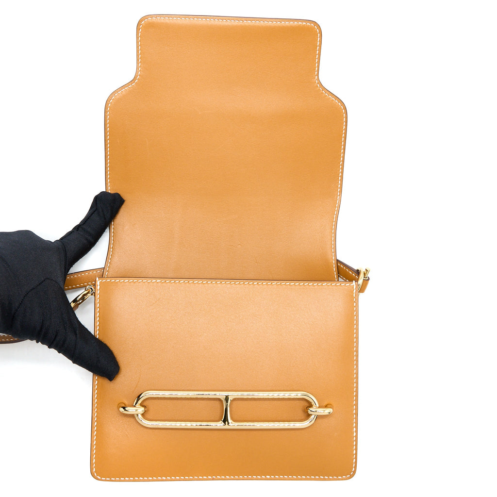 HERMES MINI ROULIS VEAU BUTLER GOLD GHW