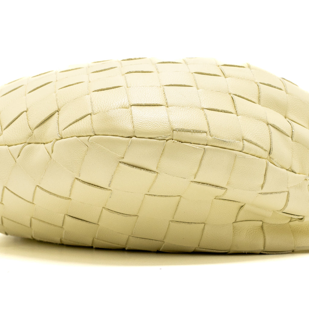 BOTTEGA VENETA MINI JODIE LEATHER LIGHT YELLOW SHW