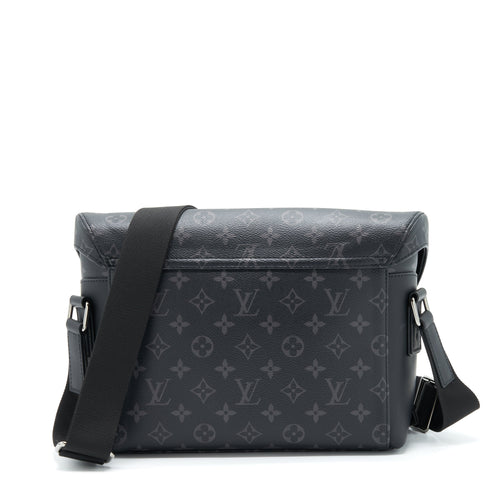 LOUIS VUITTON ECLIPSE VOYAGER MESSENGER BAG MONOGRAM CANVAS BLACK YEAR 2020