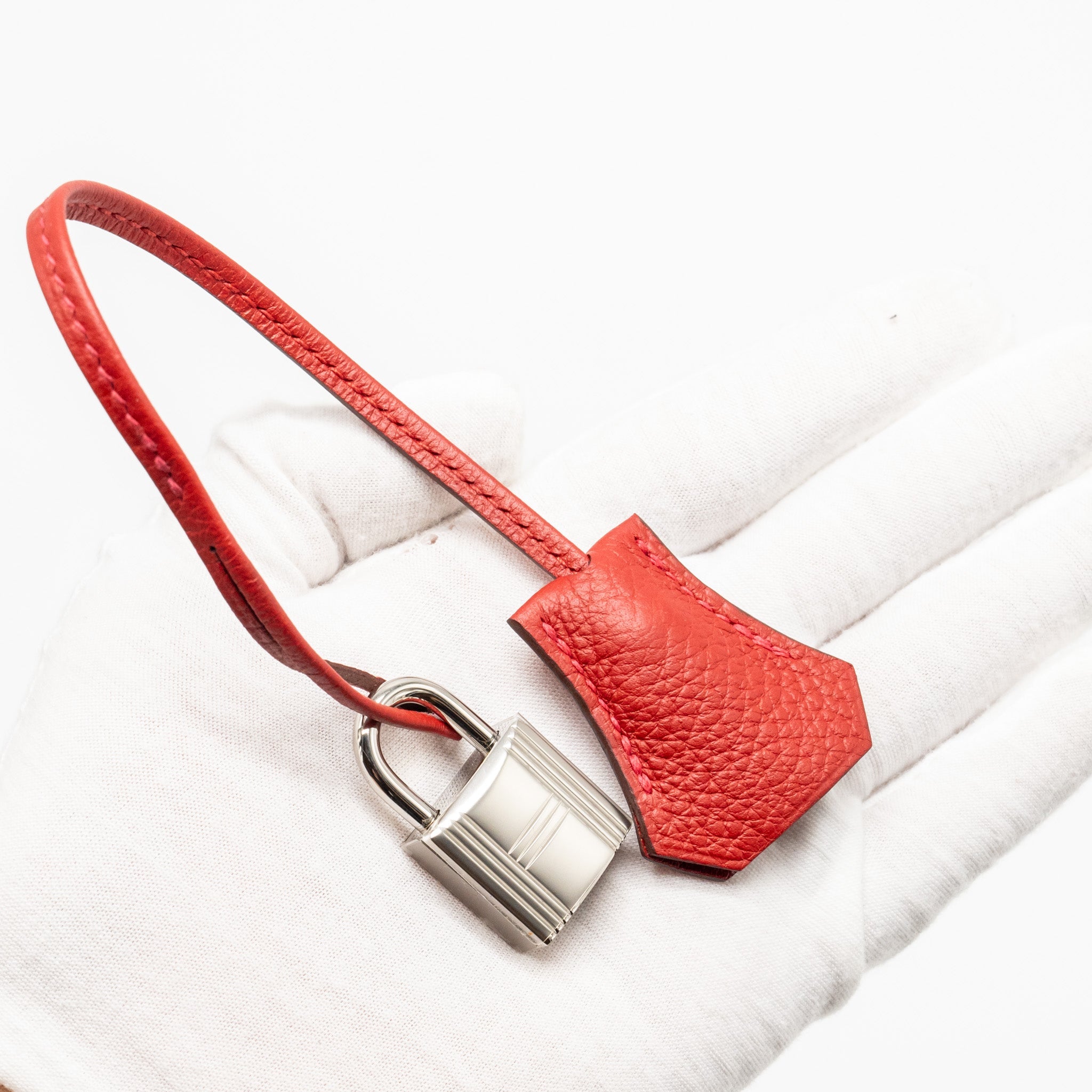 HERMES KELLY 32 CLEMENCE RED SHW