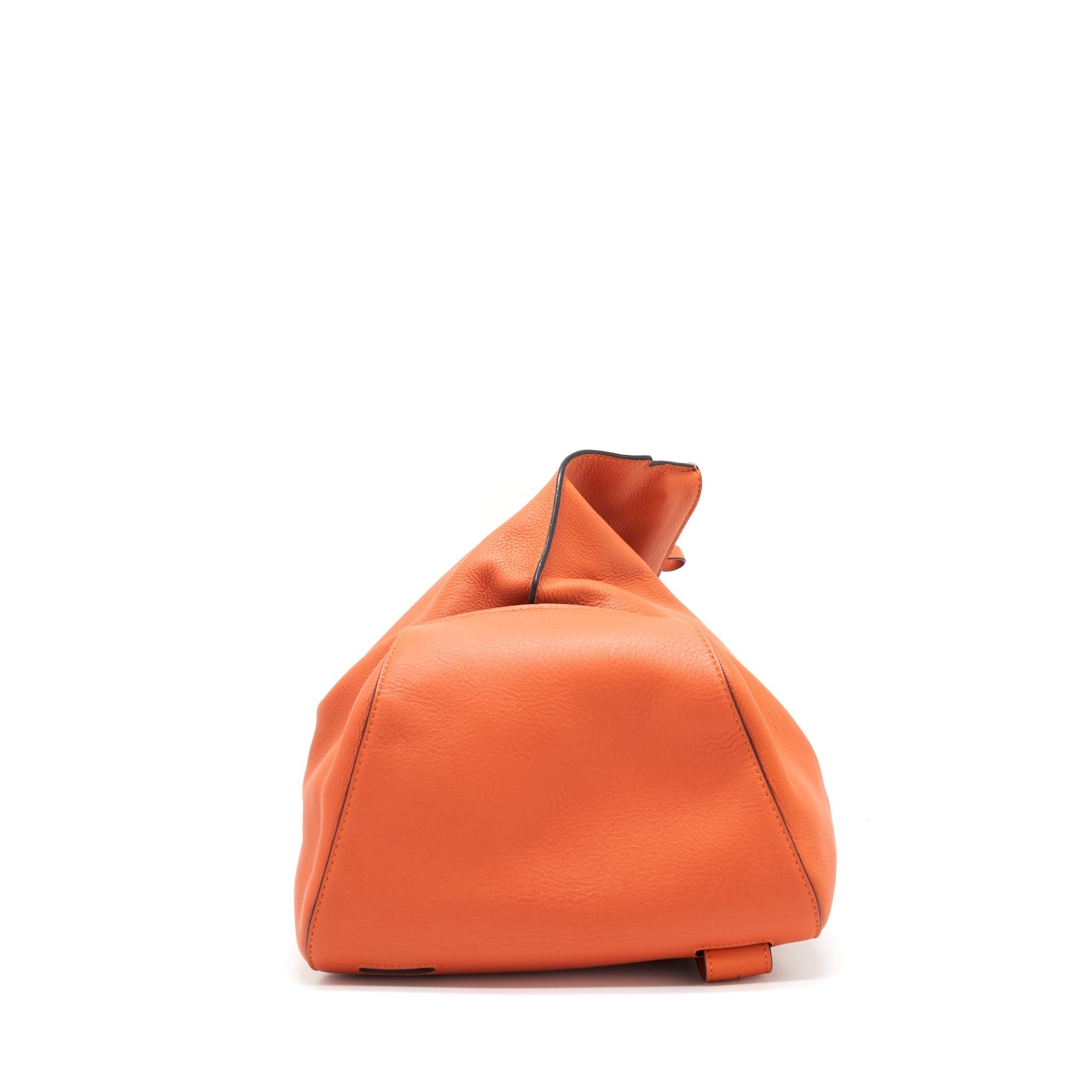 LOEWE ANTON SLING IN SOFT GRAINED CALFSKIN IN PUMPKIN
