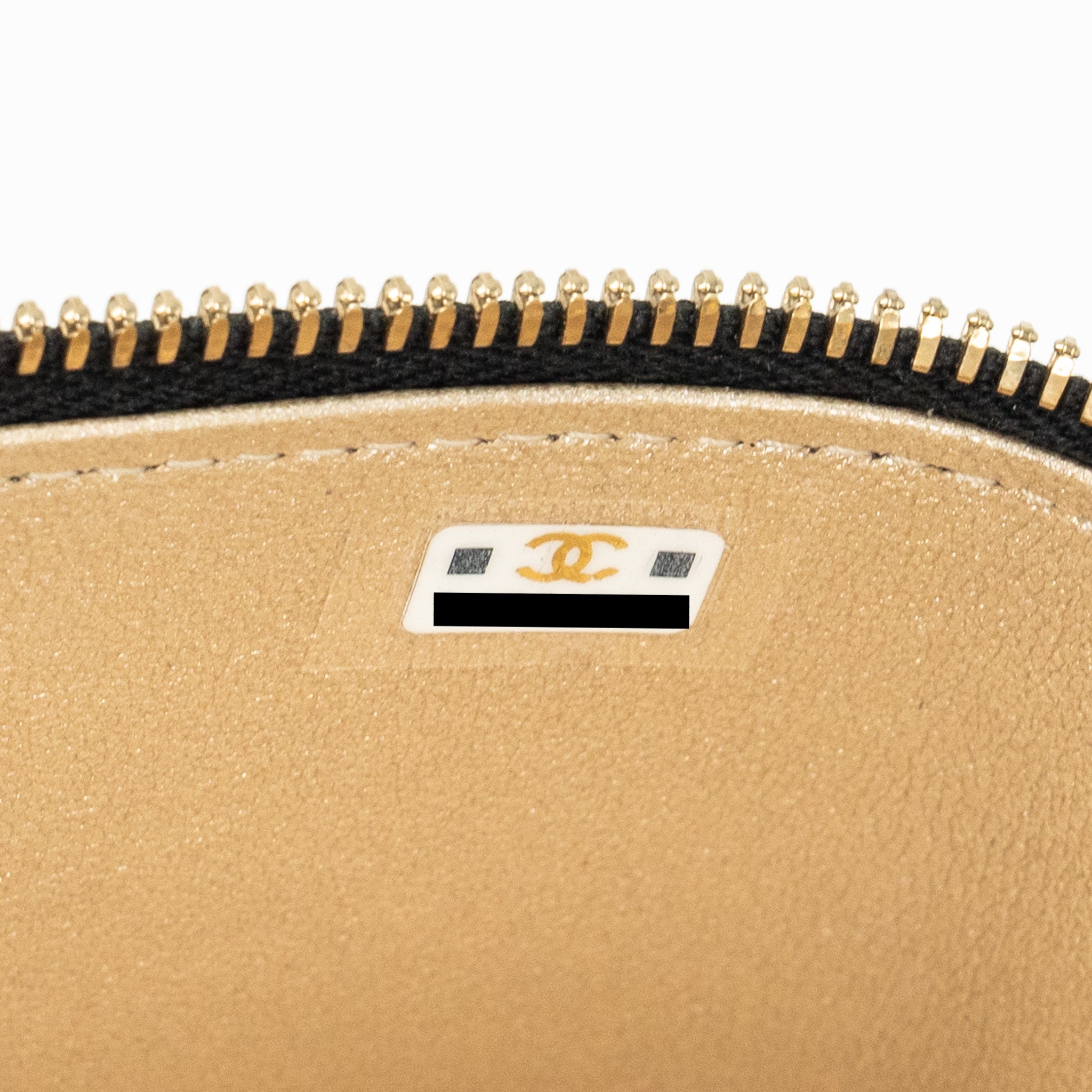 CHANEL 23C LONG VANITY WITH CHAIN SHINY LAMBSKIN BLACK GHW (MICROCHIP)