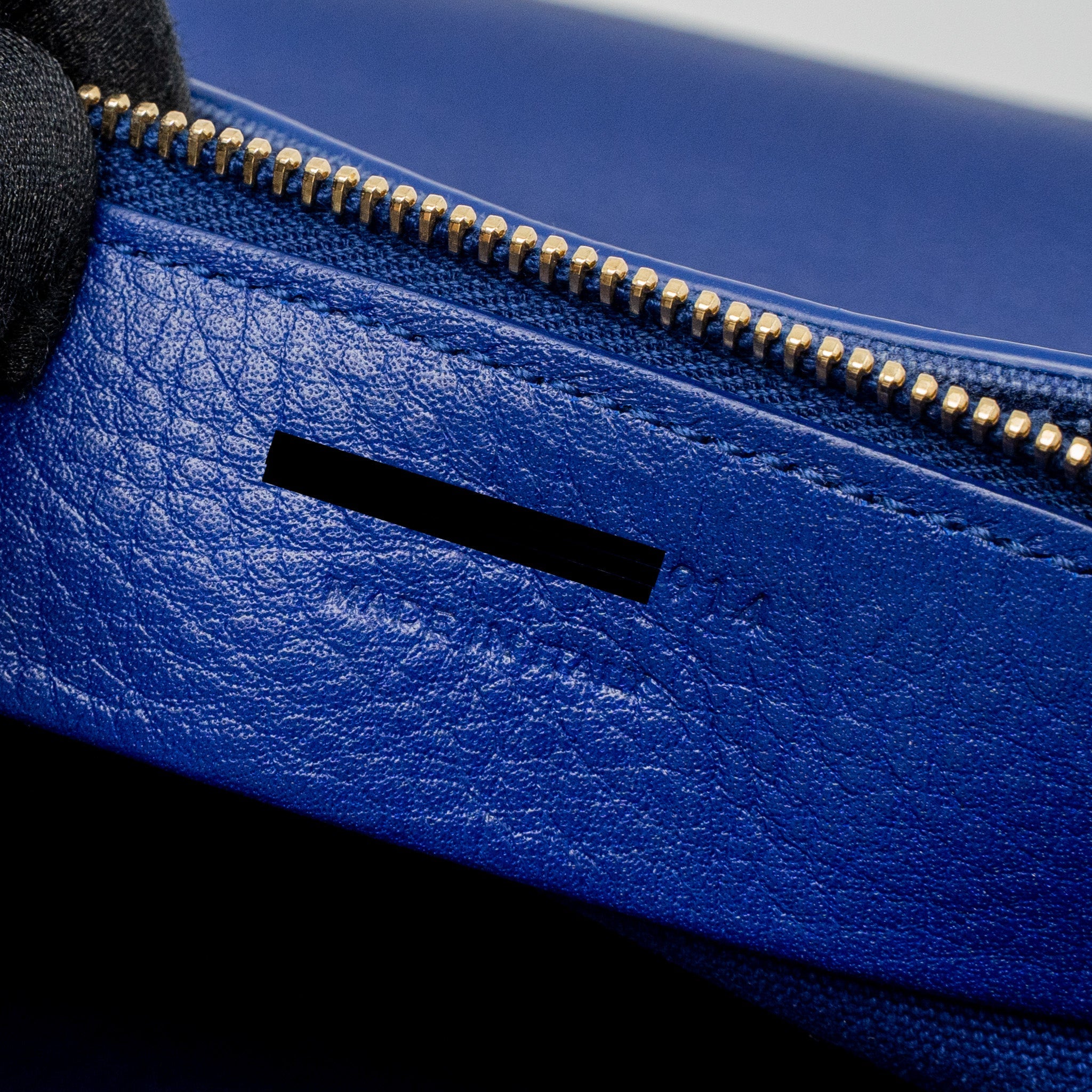 SAINT LAURENT/YSL MUSE TWO TOTE BAG CALFSKIN BLUE GHW
