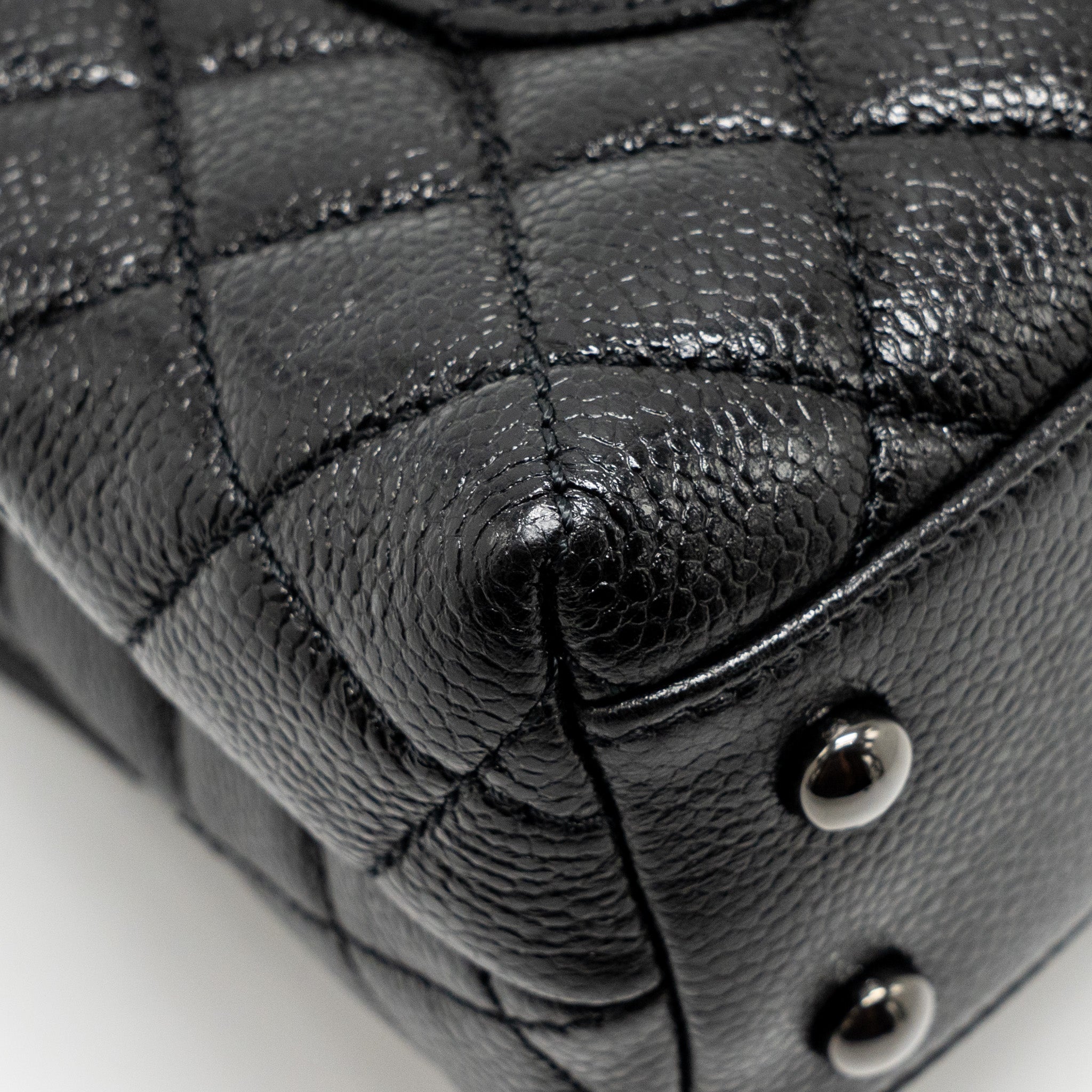 CHANEL SMALL COCO HANDLE CAVIAR SO BLACK