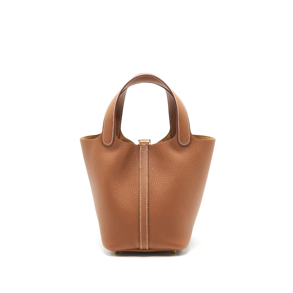 HERMES PICOTIN 18 LOCK BAG GOLD GHW