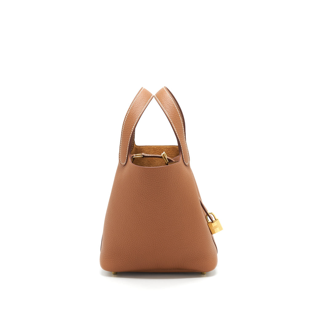 HERMES PICOTIN 18 LOCK BAG GOLD GHW
