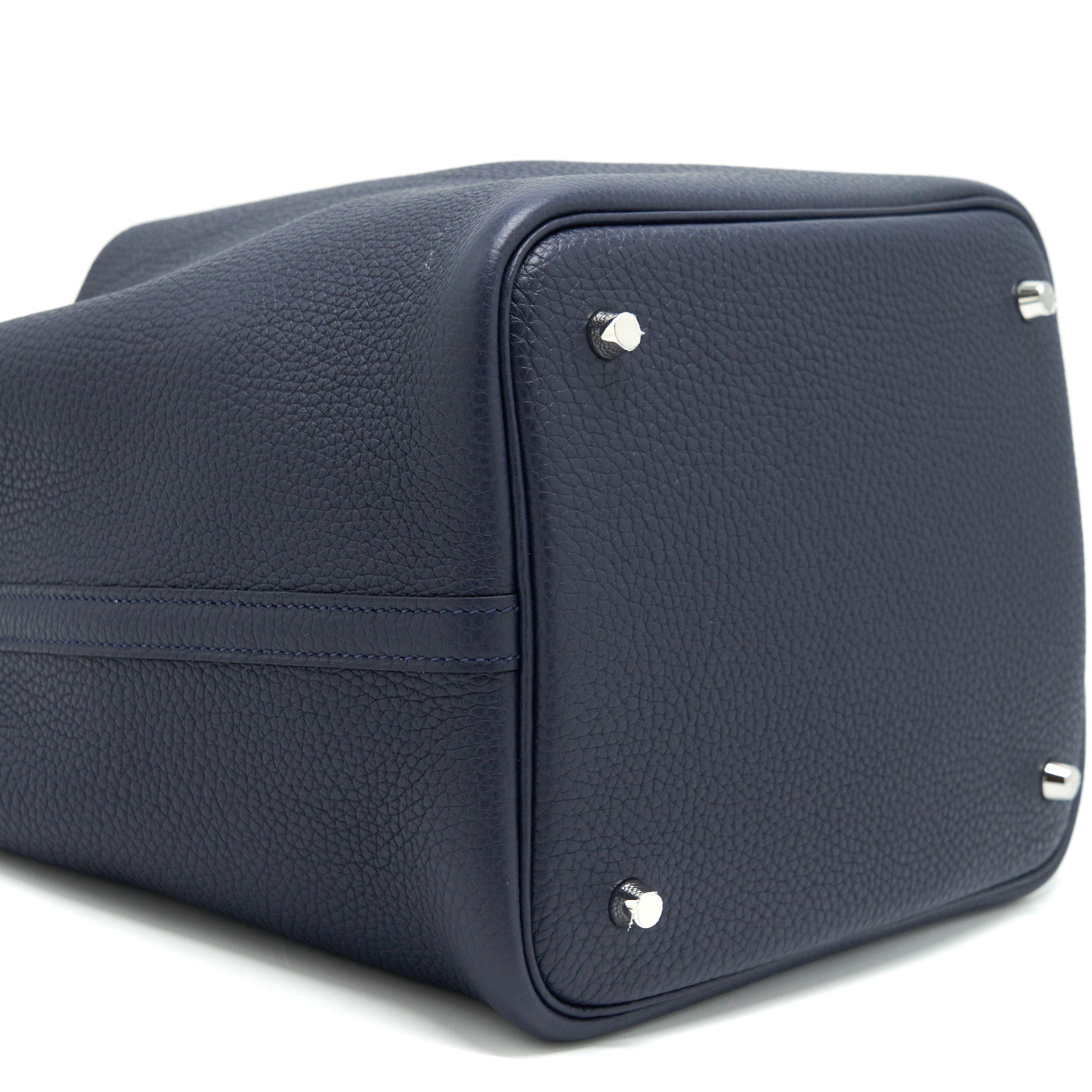 HERMES PICOTIN 22 LOCK BAG BLEU NUIT/BLEU FRANCE SHW