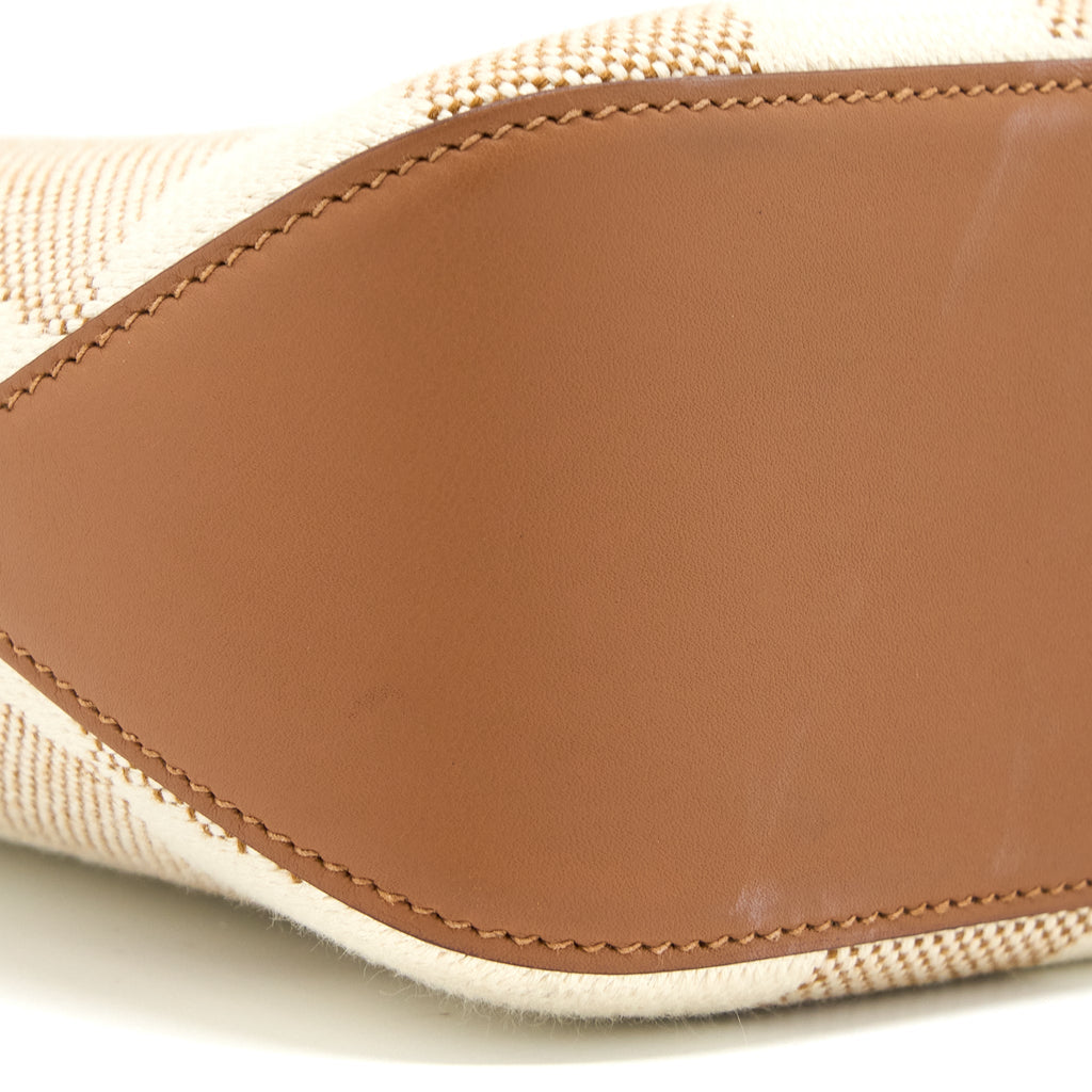 HERMES CABAS H EN BIAIS 27 BAG ECRE-NATUREL/GOLD