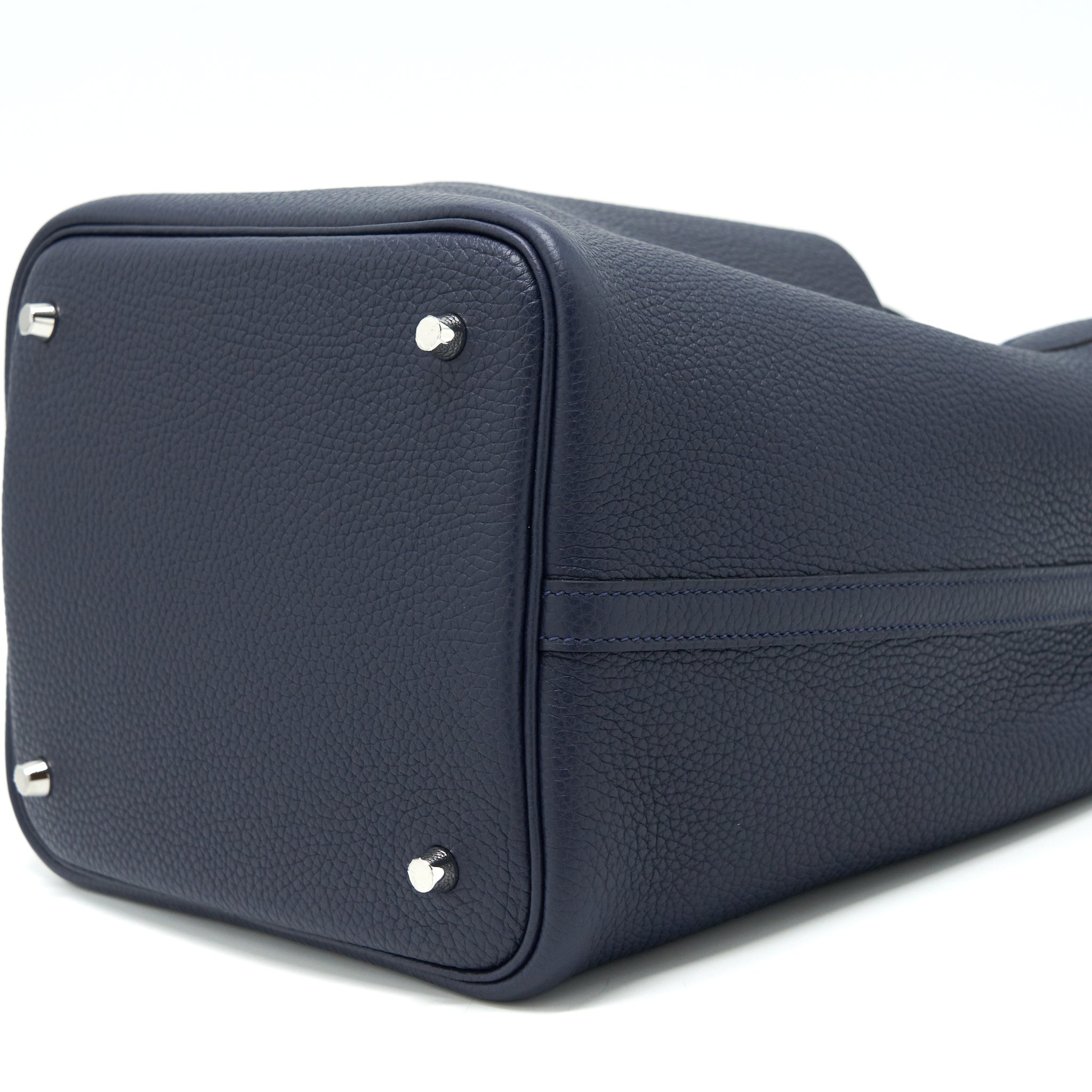 HERMES PICOTIN 22 LOCK BAG BLEU NUIT/BLEU FRANCE SHW