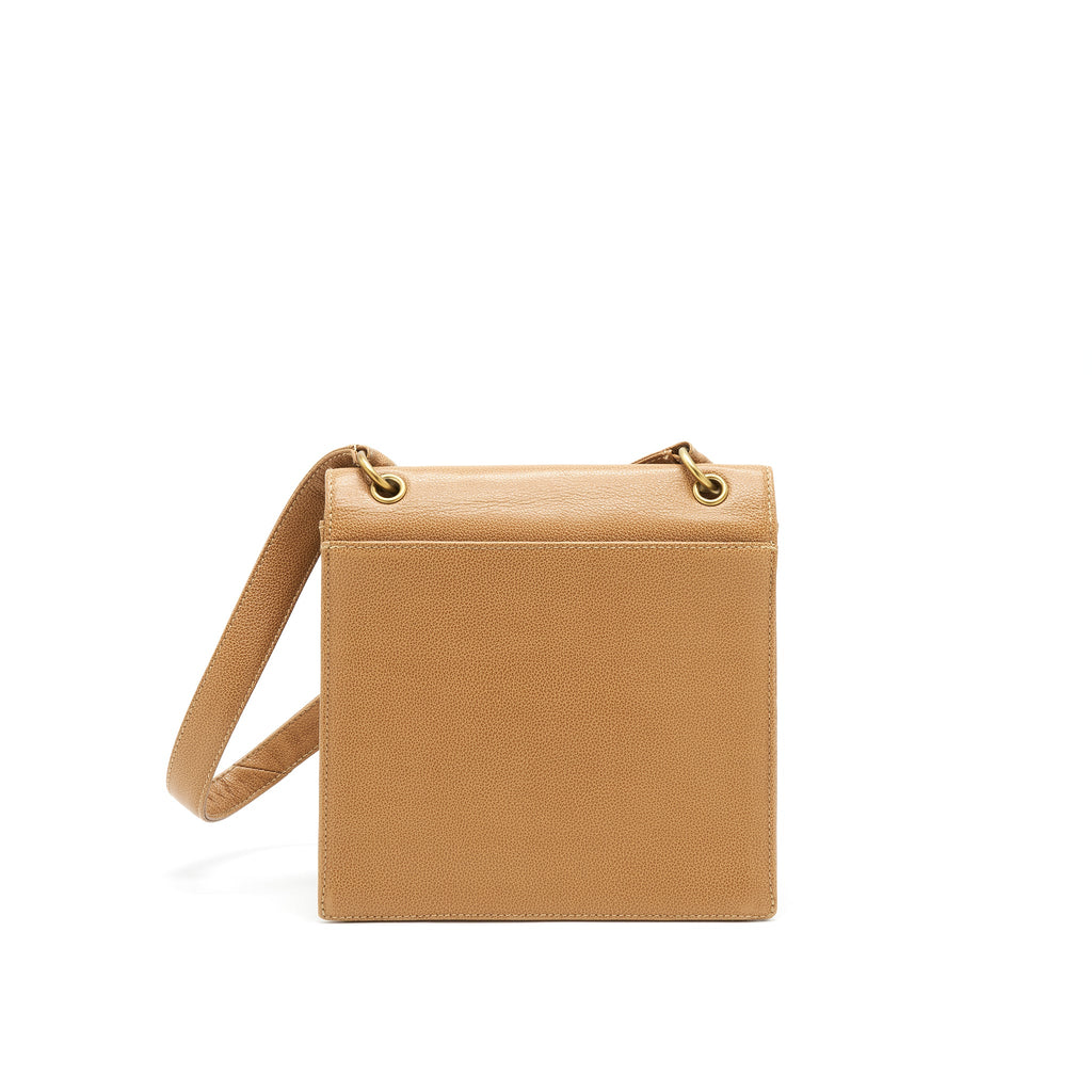 CHANEL VINTAGE BAG IN BROWN GHW