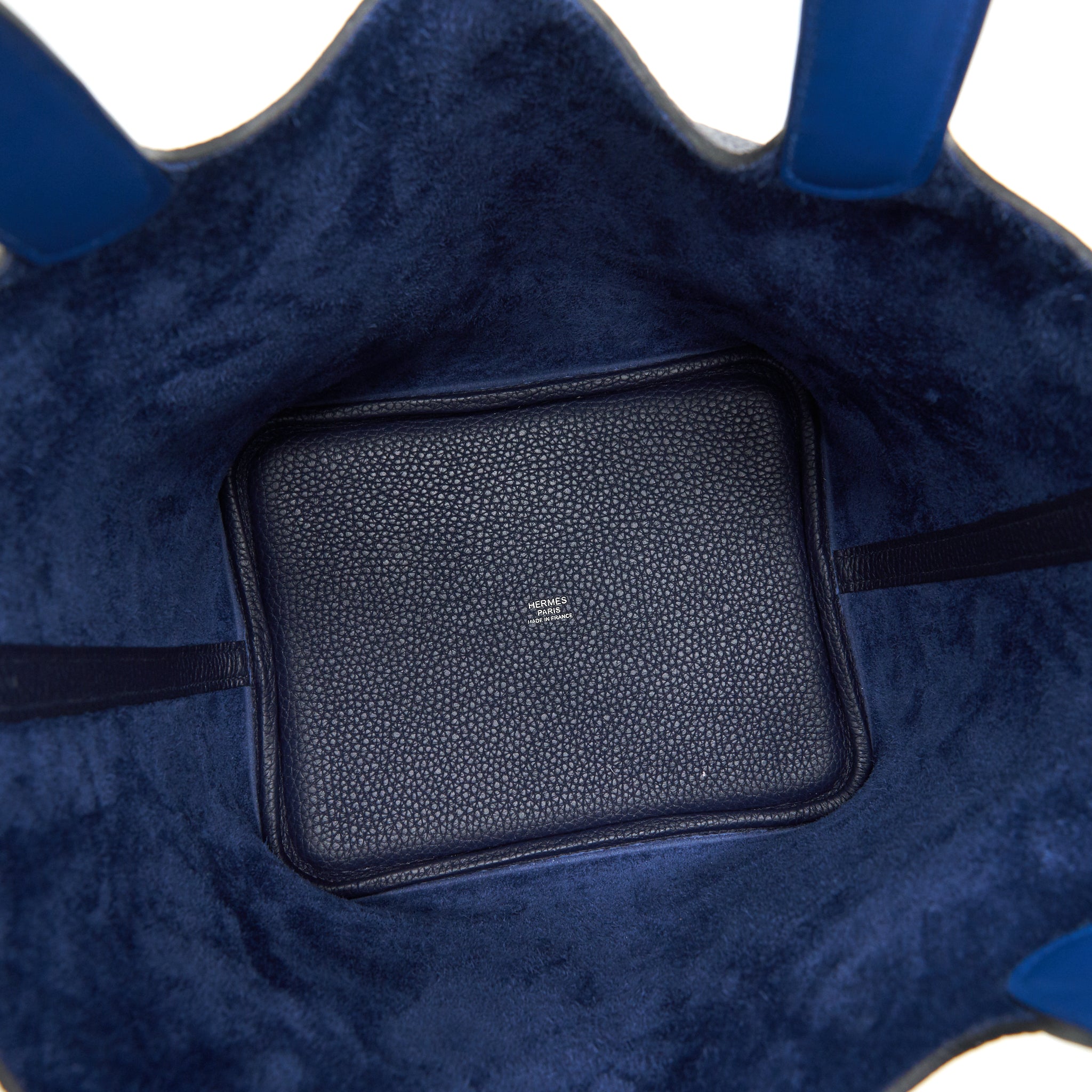 HERMES PICOTIN 22 LOCK BAG BLEU NUIT/BLEU FRANCE SHW