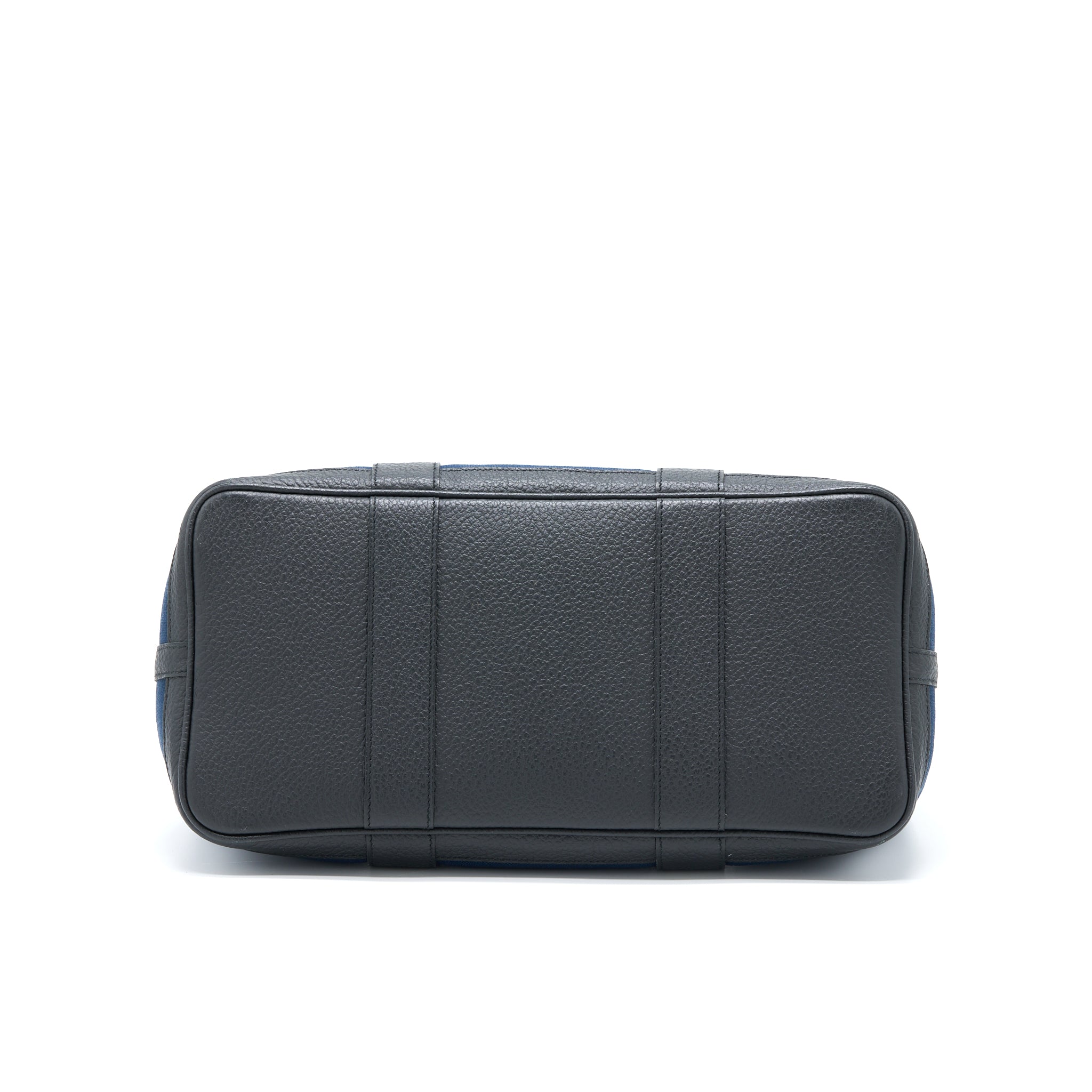 HERMES GARDEN PARTY 36 POCKETS NEGONDA/CANVAS BLEU MARINE/BLACK SHW