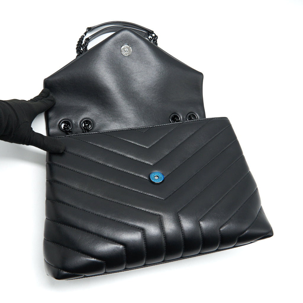 SAINT LAURENT / YSL MEDIUM LOU LOU BAG SO BLACK