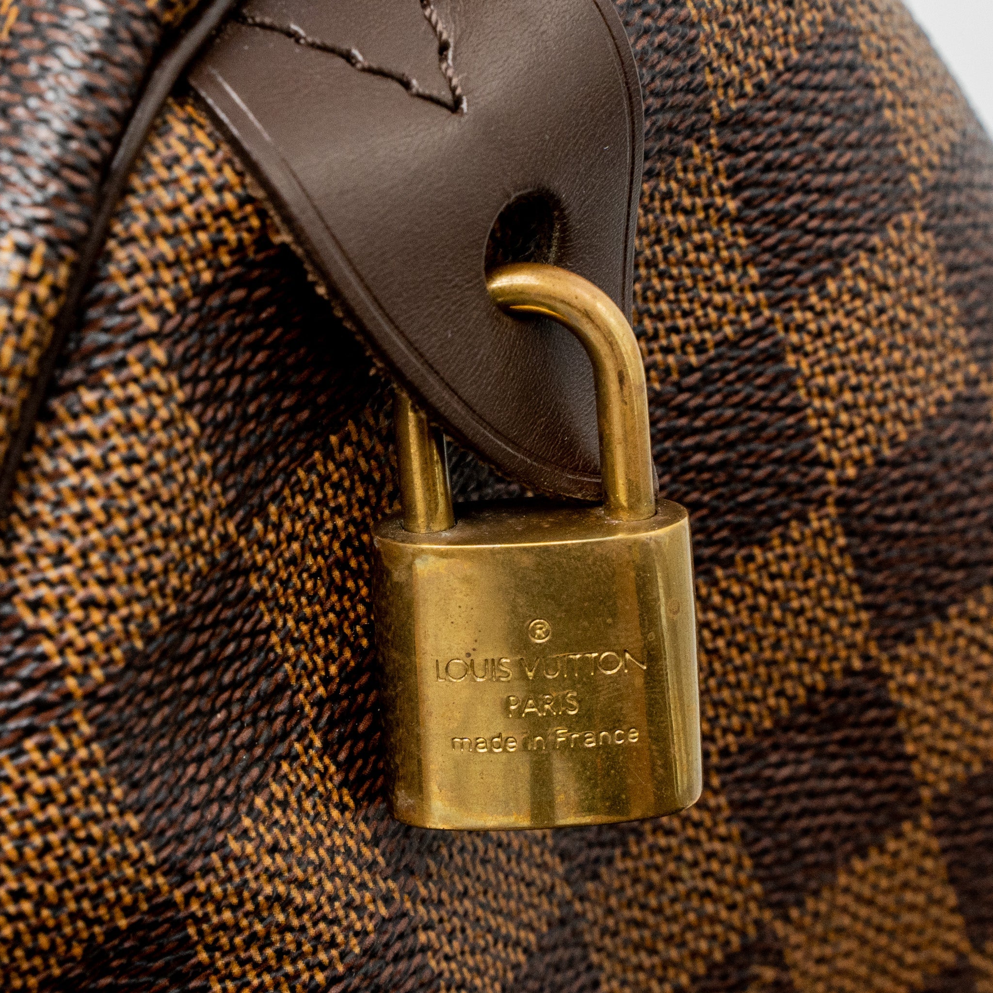 LOUIS VUITTON SPEEDY 30 DAMIER EBENE CANVAS GHW