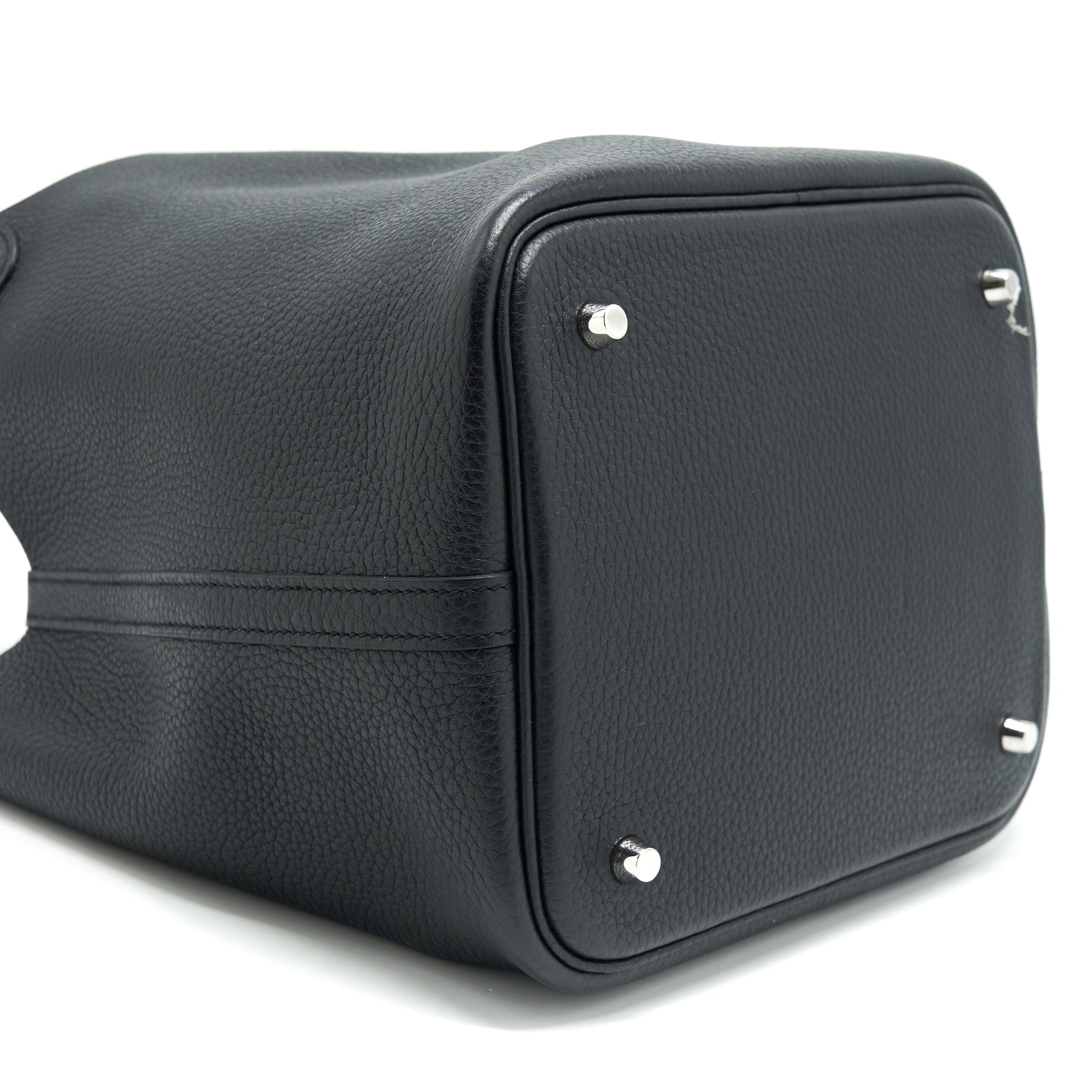 HERMÈS PICOTIN 22 LOCK BAG BLACK SHW