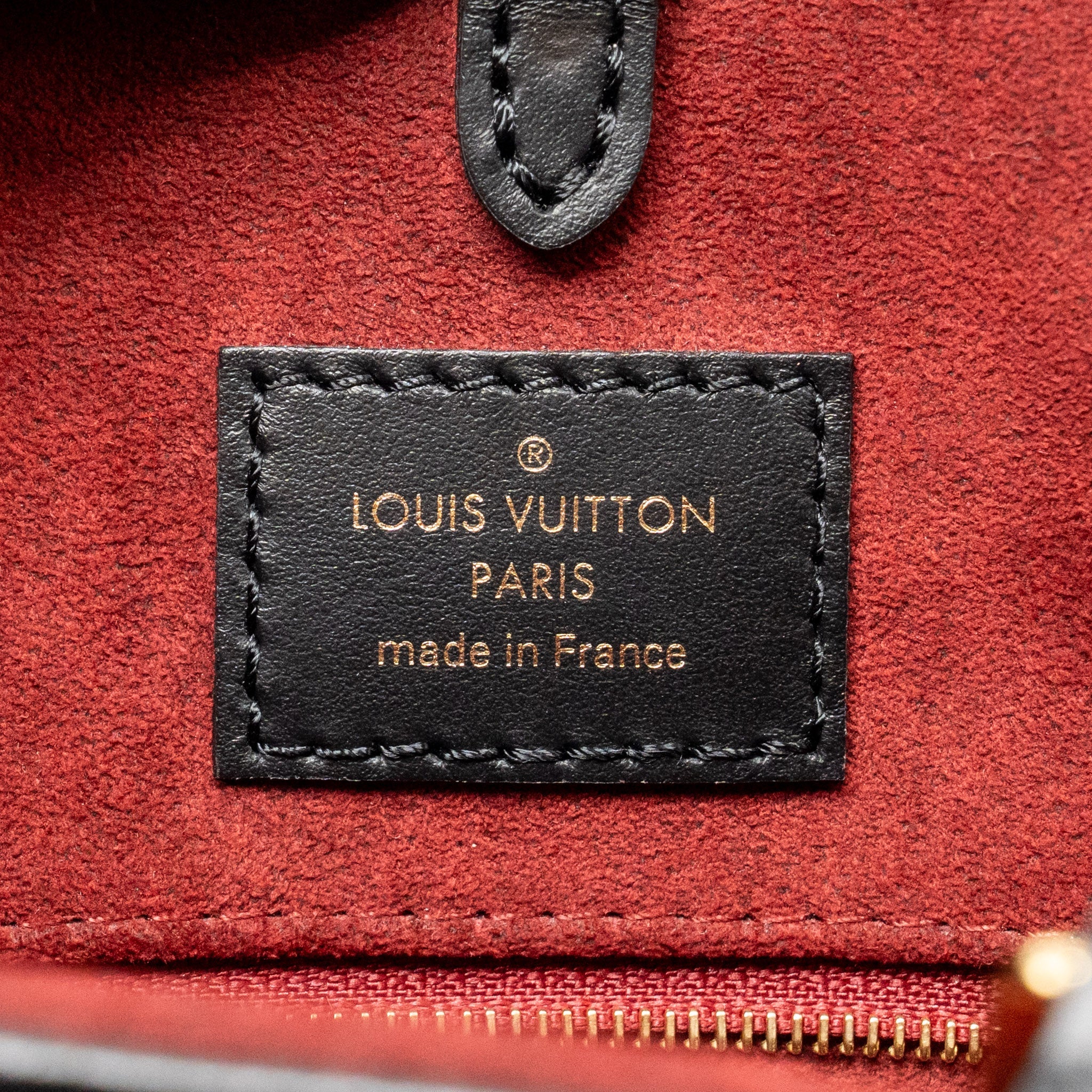 LOUIS VUITTON ONTHEGO MM MONOGRAM EMPREINTE LEATHER BLACK/BEIGE GHW