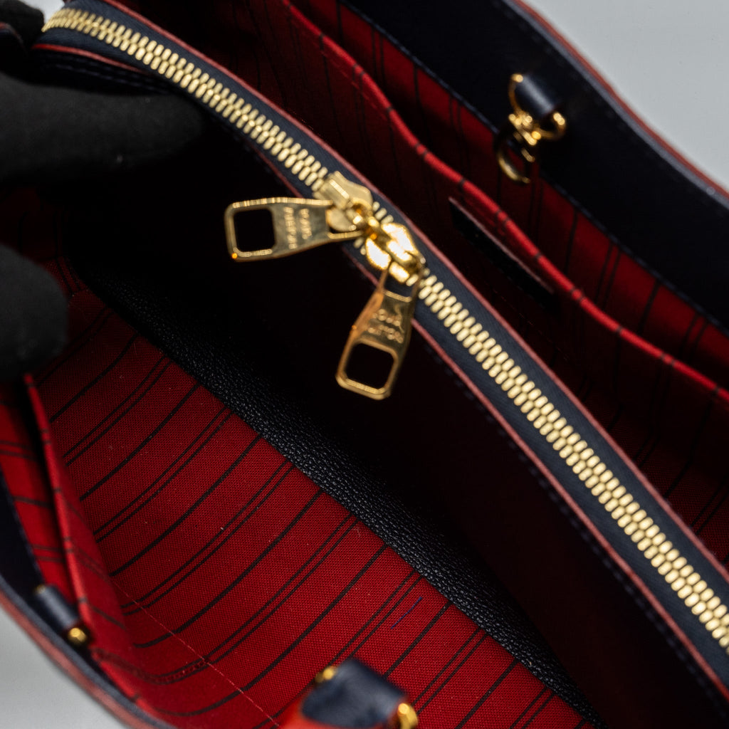 LOUIS VUITTON MONTAIGNE MM MONOGRAM EMPREINTE NAVY GHW