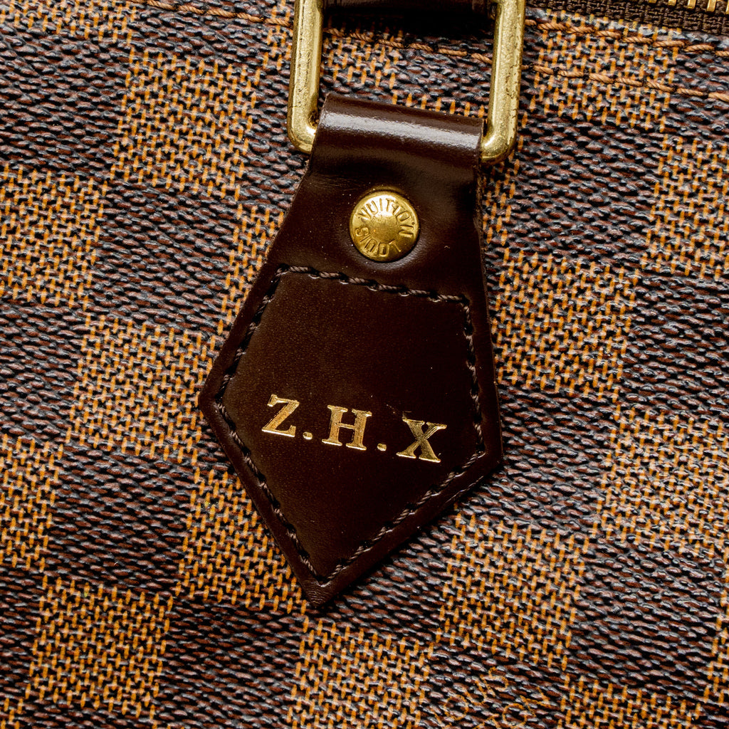 LOUIS VUITTON SPEEDY 30 DAMIER EBENE CANVAS GHW
