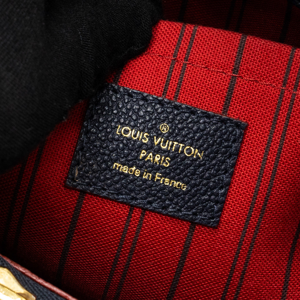 LOUIS VUITTON MONTAIGNE MM MONOGRAM EMPREINTE NAVY GHW