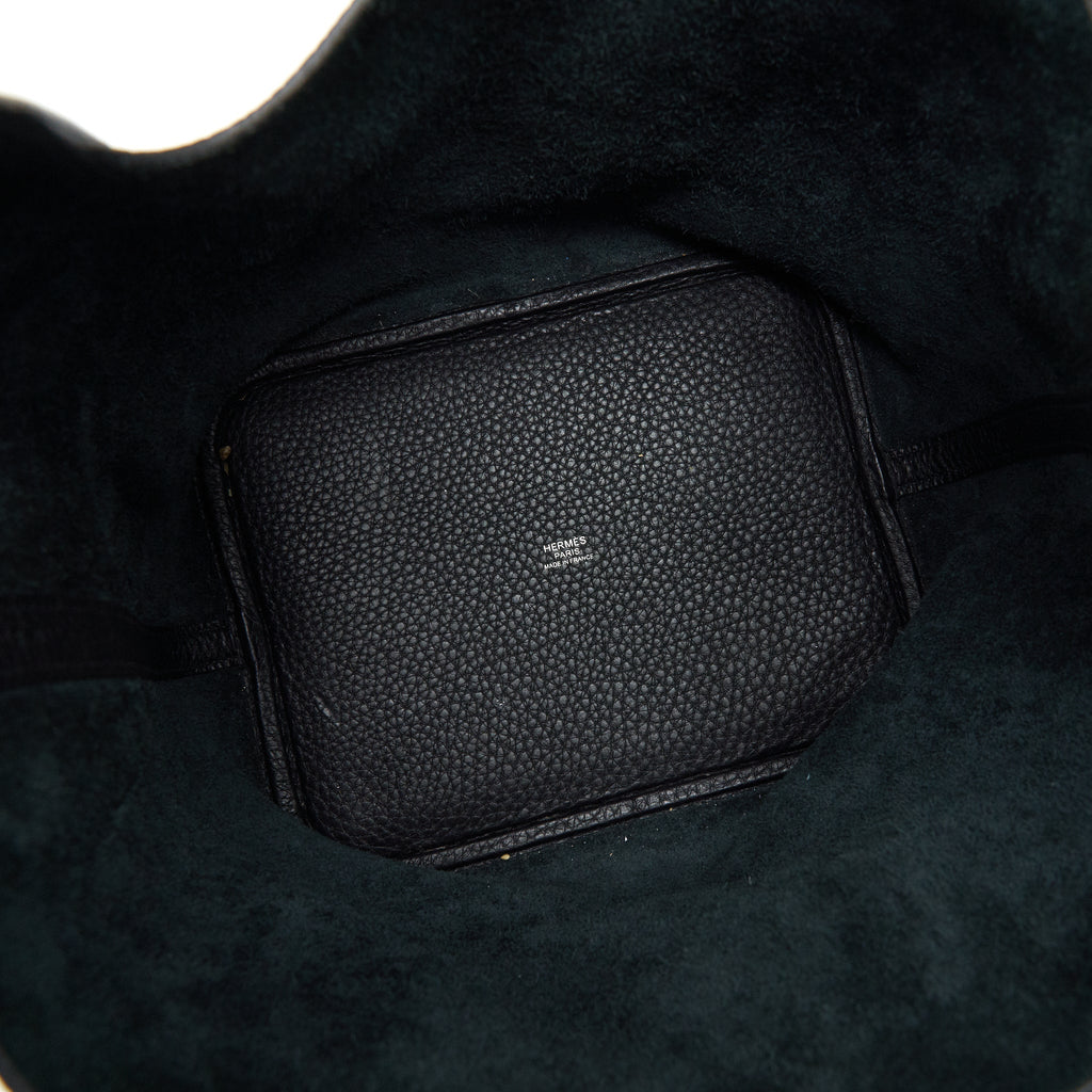 HERMÈS PICOTIN 22 LOCK BAG BLACK SHW