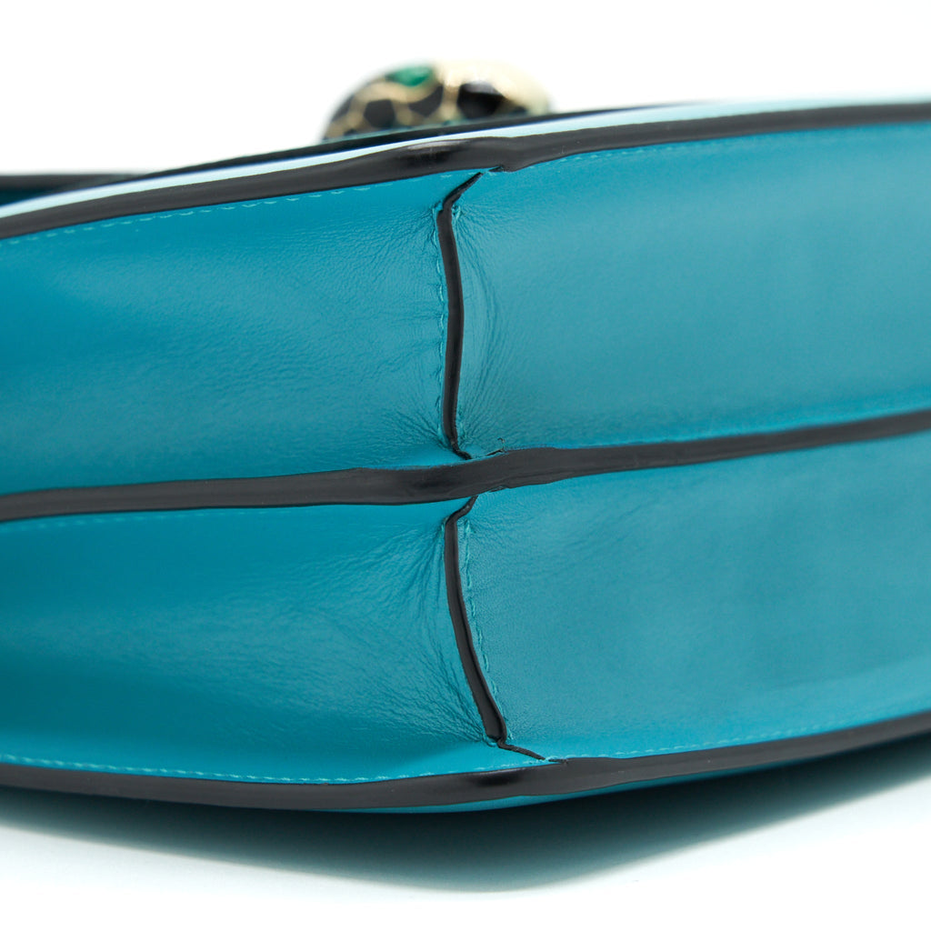BVLGARI SERPENTI FOREVER SHOULDER BAG CALFSKIN BLUE SHW